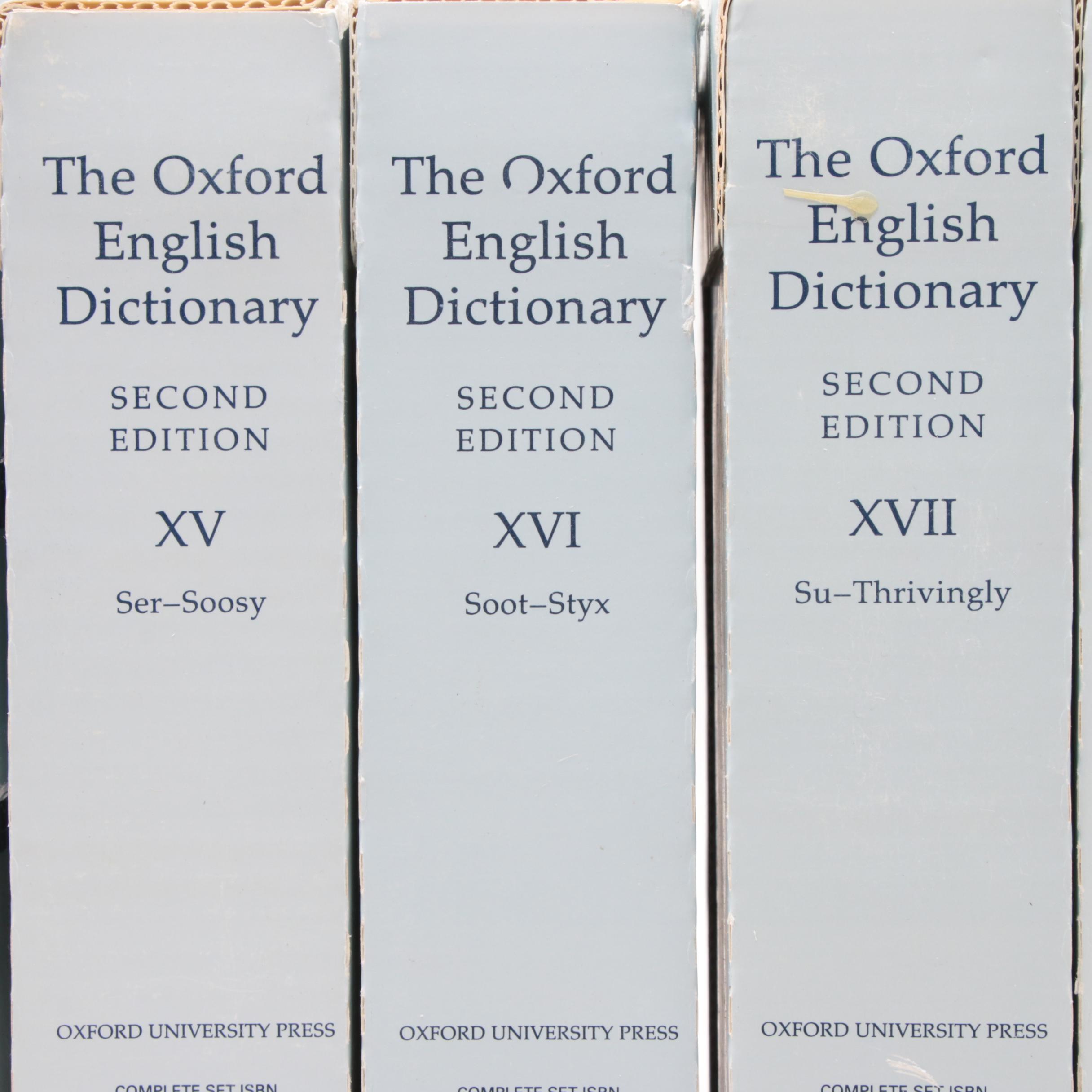 "The Oxford English Dictionary" 20 Volume Set