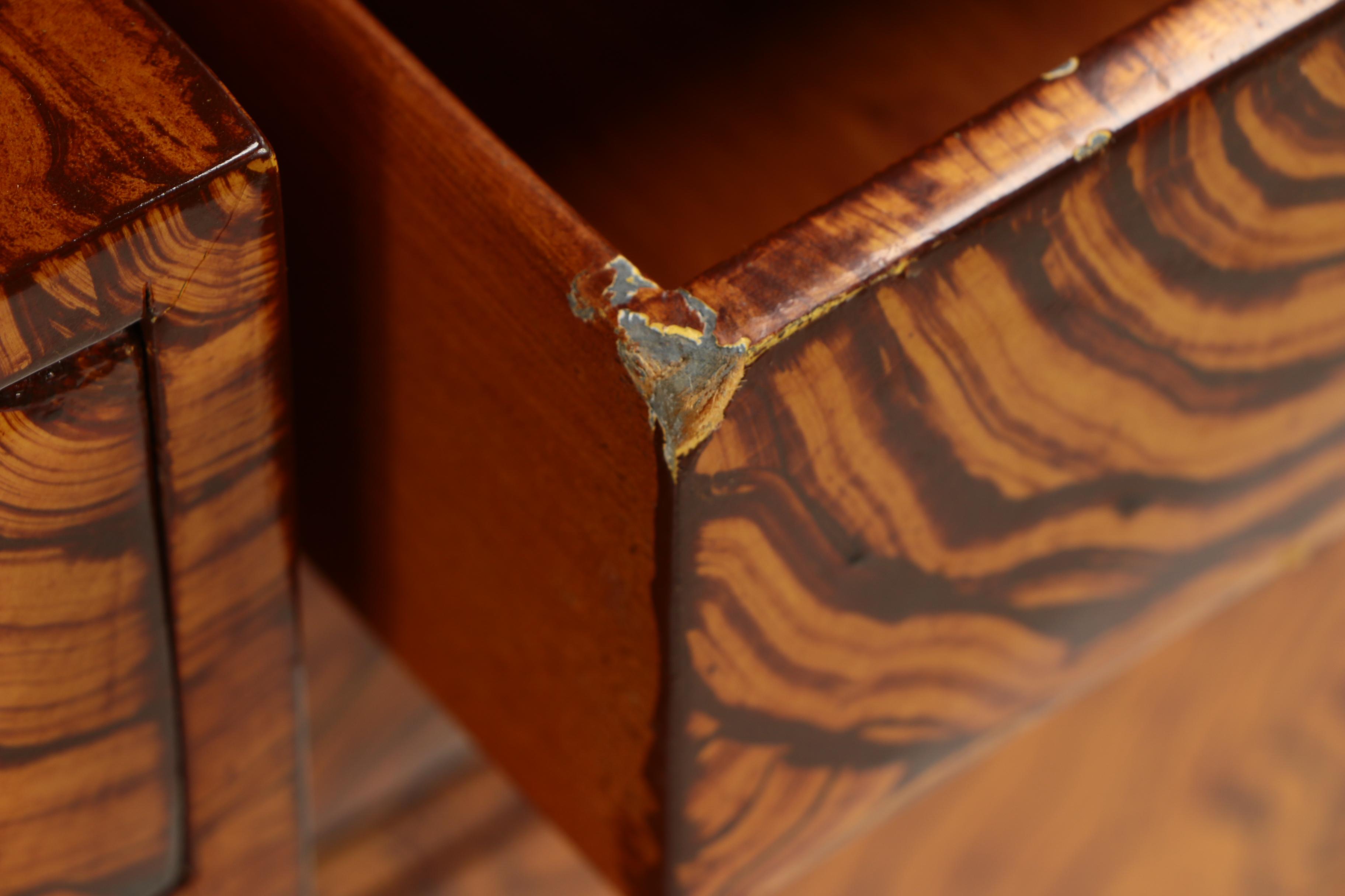 Maitland-Smith Art Deco Style Grain-Painted "Skyscraper" Cabinet