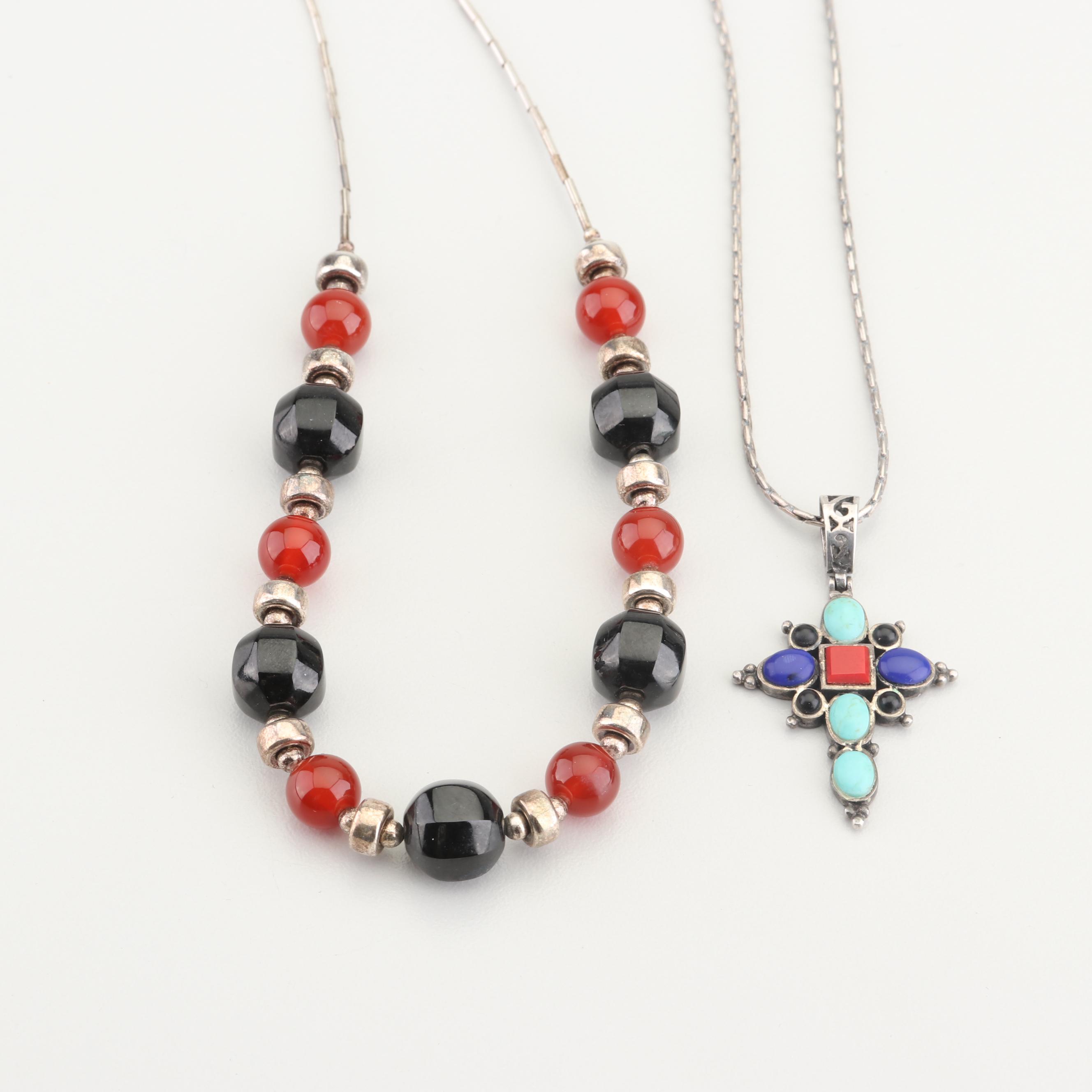 Sterling Silver Gemstone Necklaces