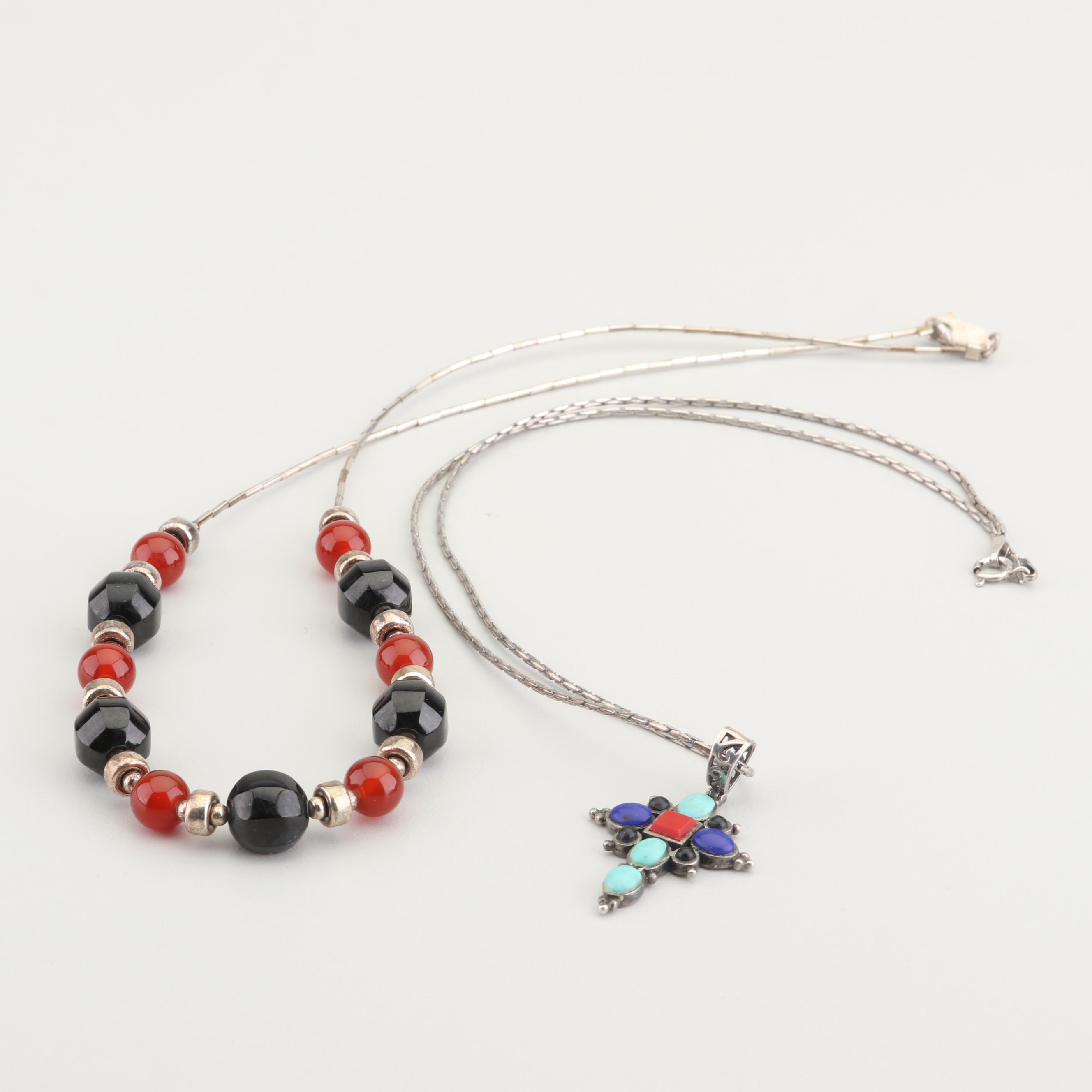 Sterling Silver Gemstone Necklaces