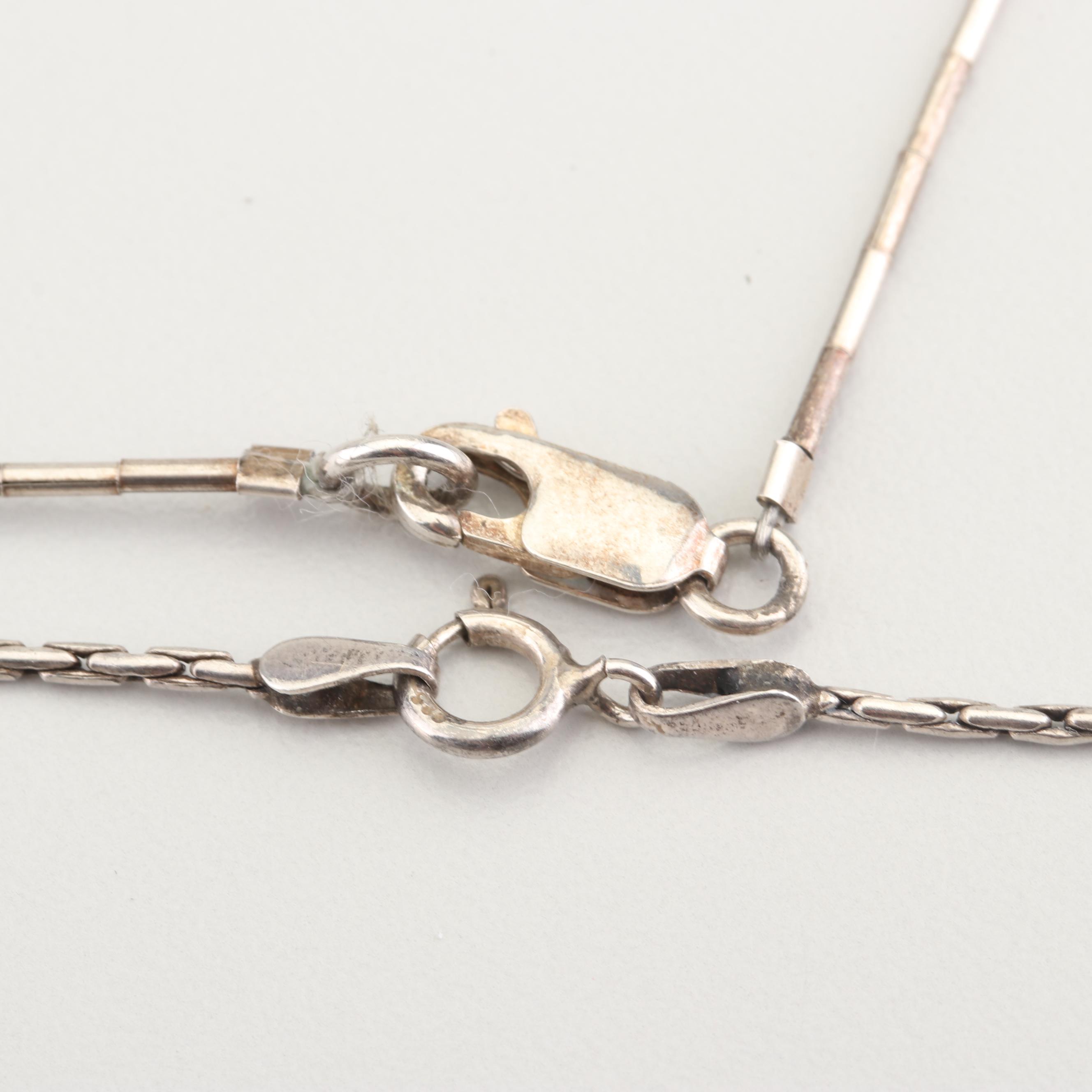 Sterling Silver Gemstone Necklaces