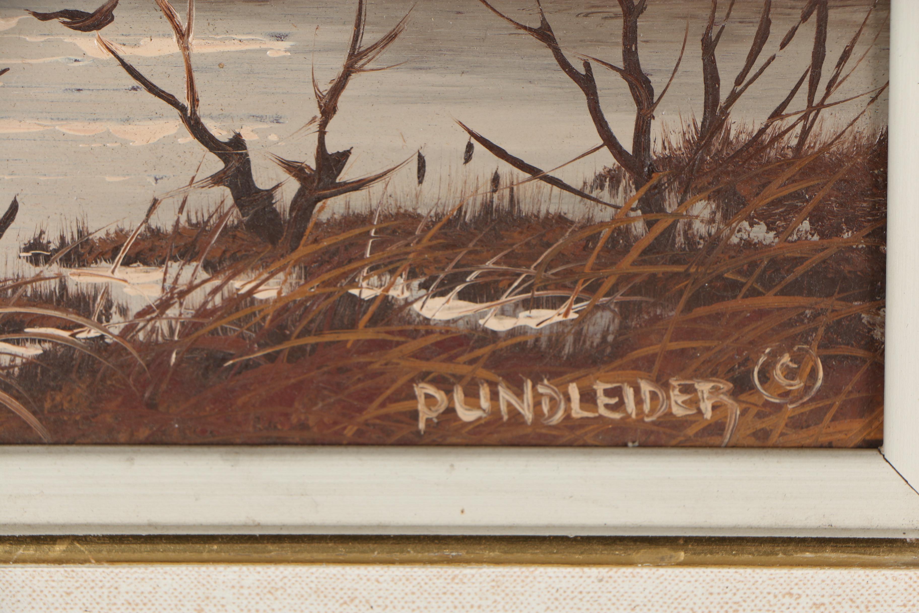 Heinz V. Pundleider Oil Painting "St. Lawrence", 1981