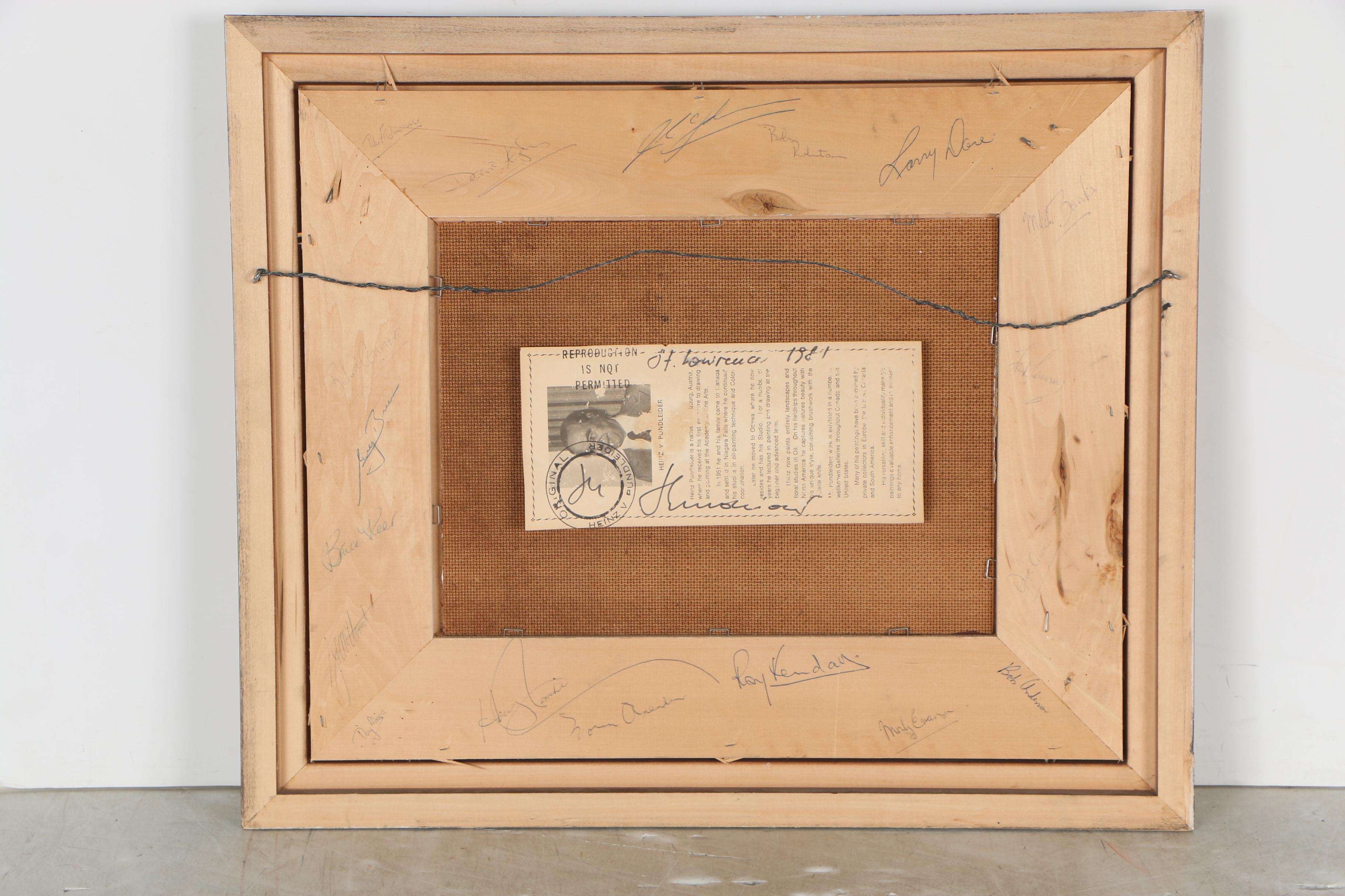 Heinz V. Pundleider Oil Painting "St. Lawrence", 1981