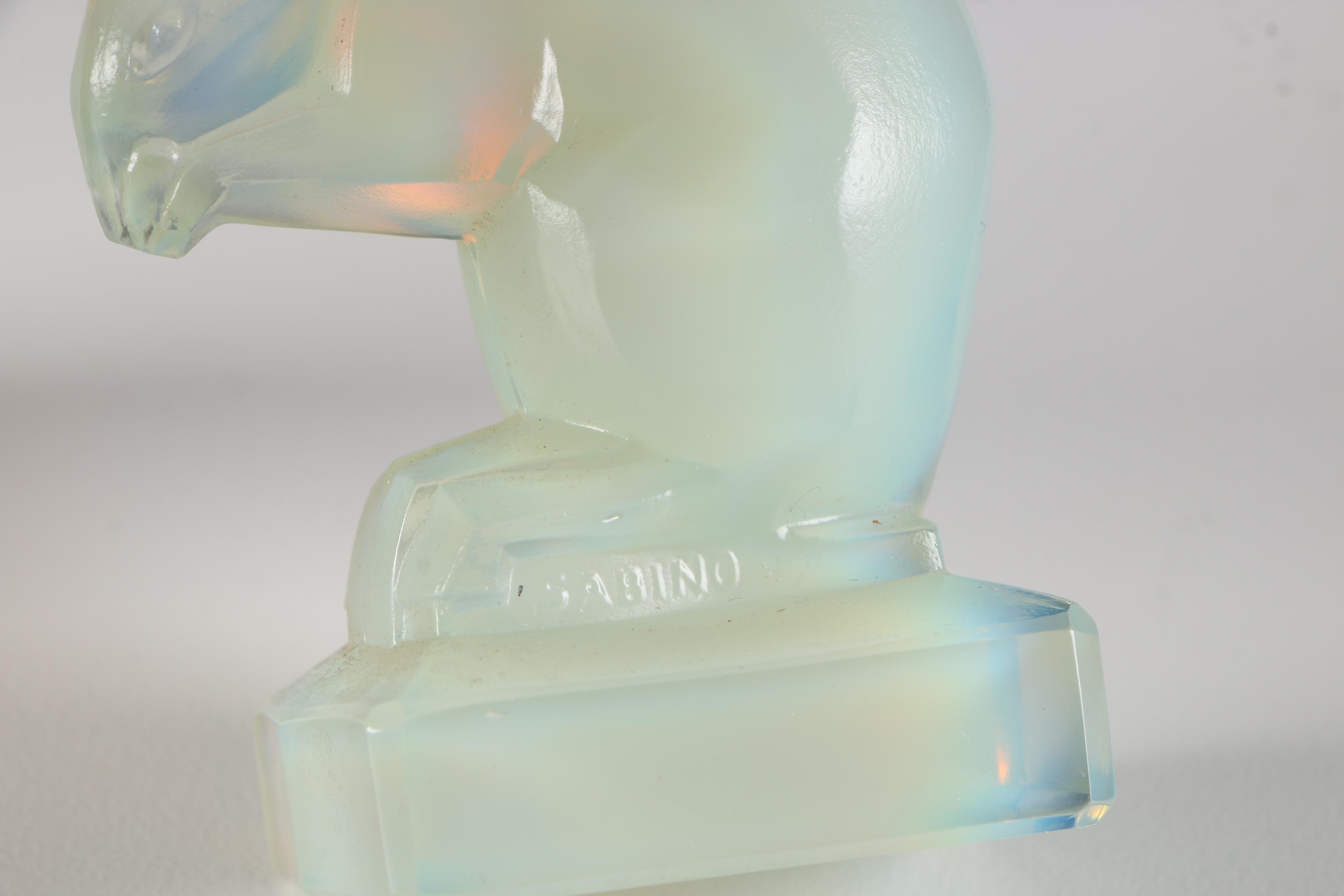 Sabino Art Deco Opalescent Glass Animal Figurines