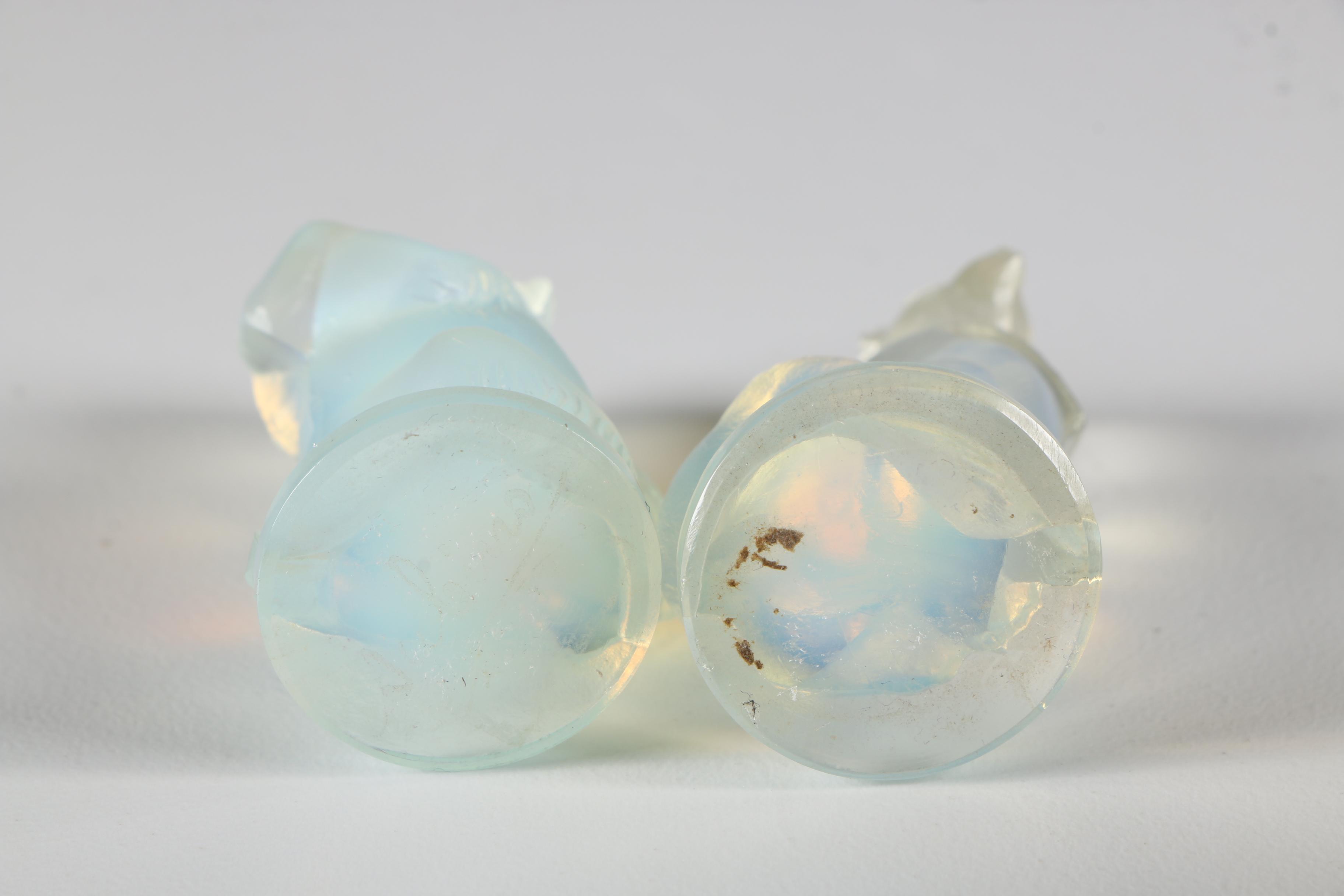 Sabino Art Deco Opalescent Glass Animal Figurines