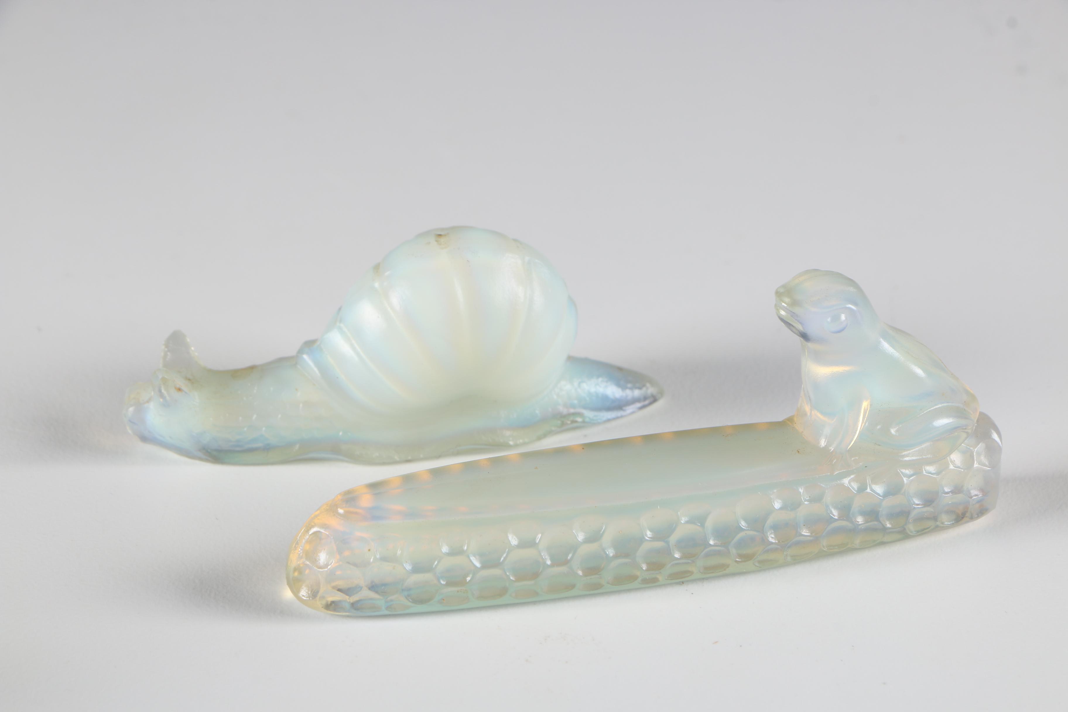 Sabino Art Deco Opalescent Glass Animal Figurines