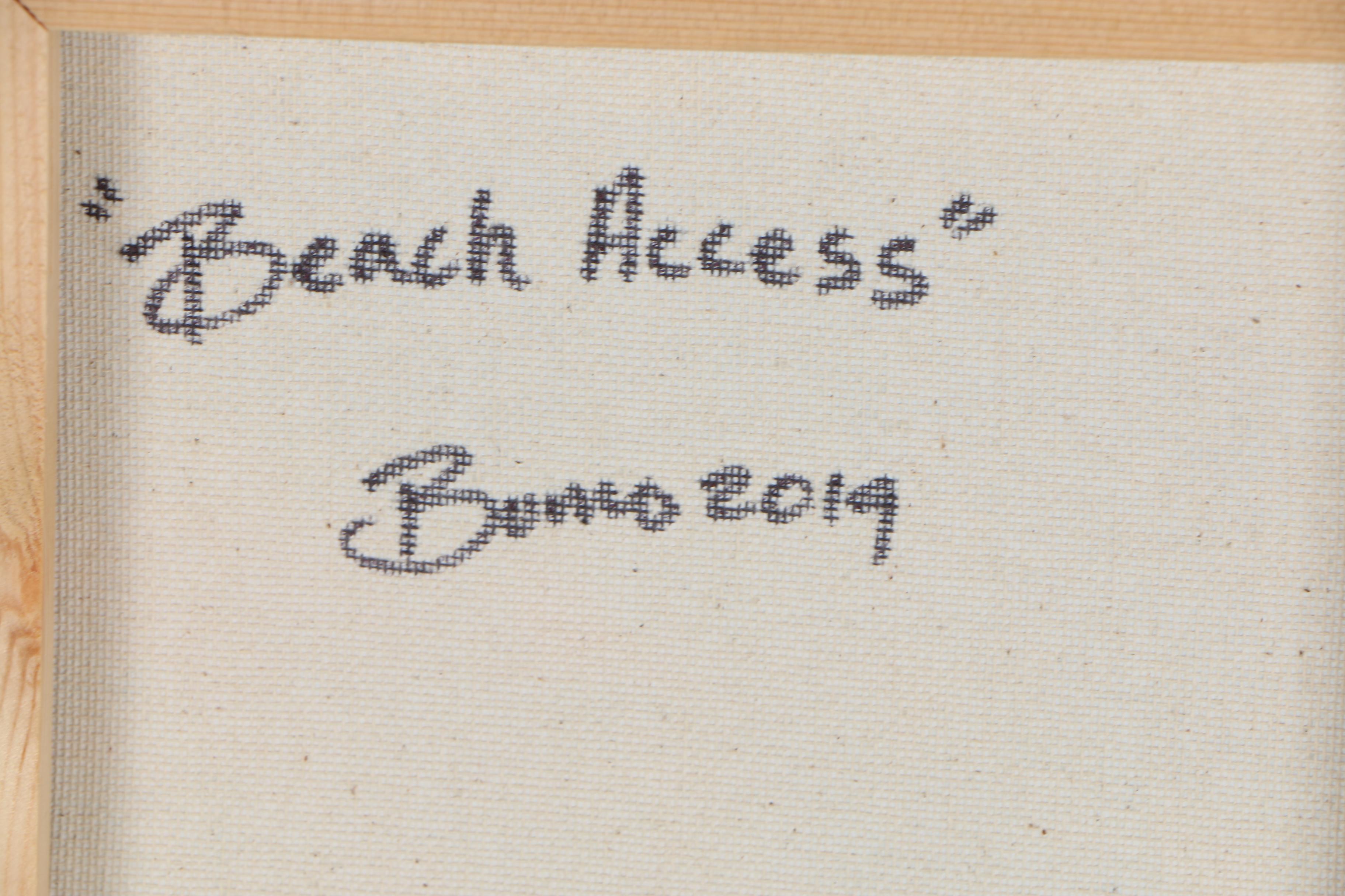 Douglas “Bumo” Johnpeer Oil Painting "Beach Access"