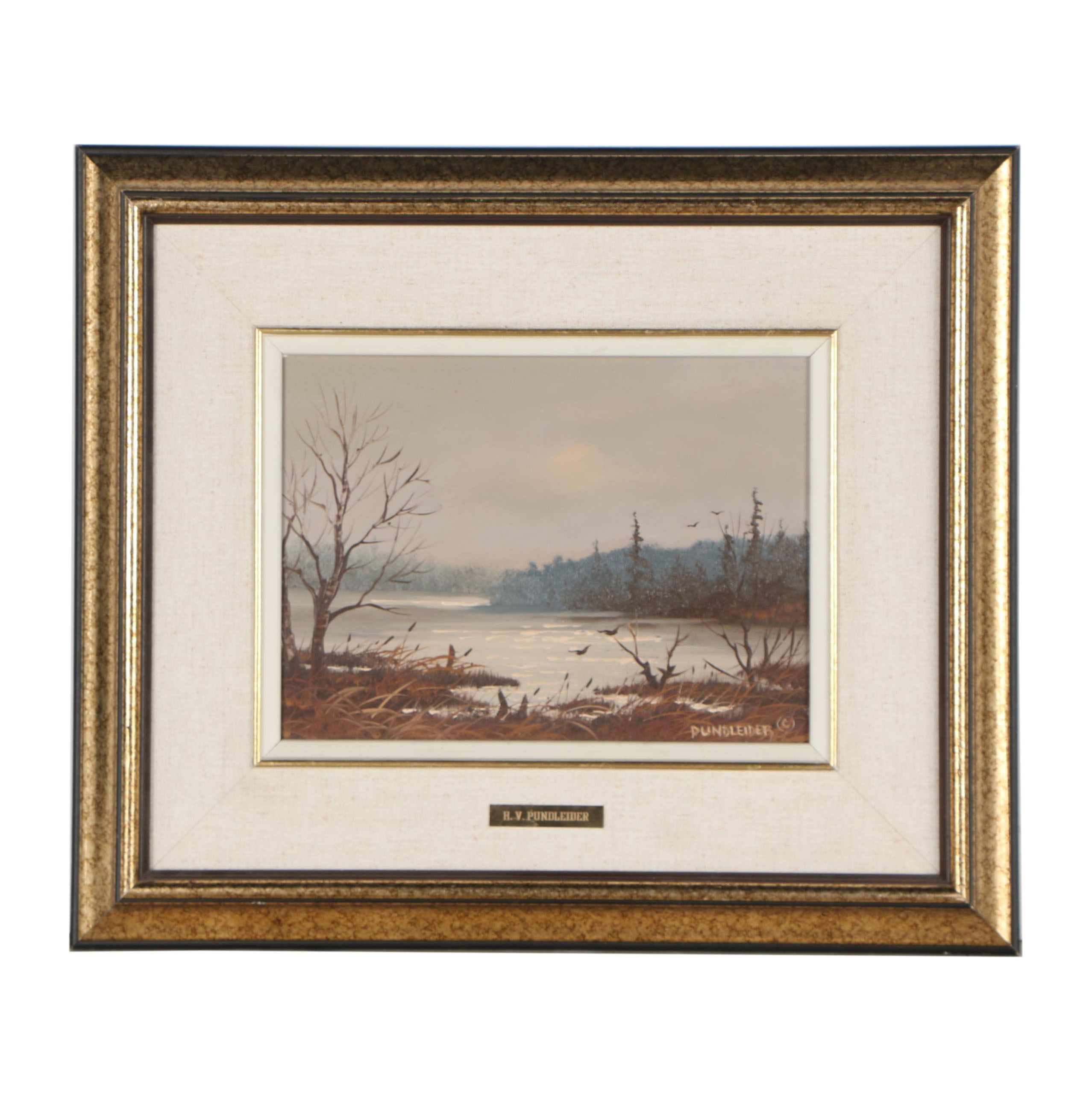 Heinz V. Pundleider Oil Painting "St. Lawrence", 1981