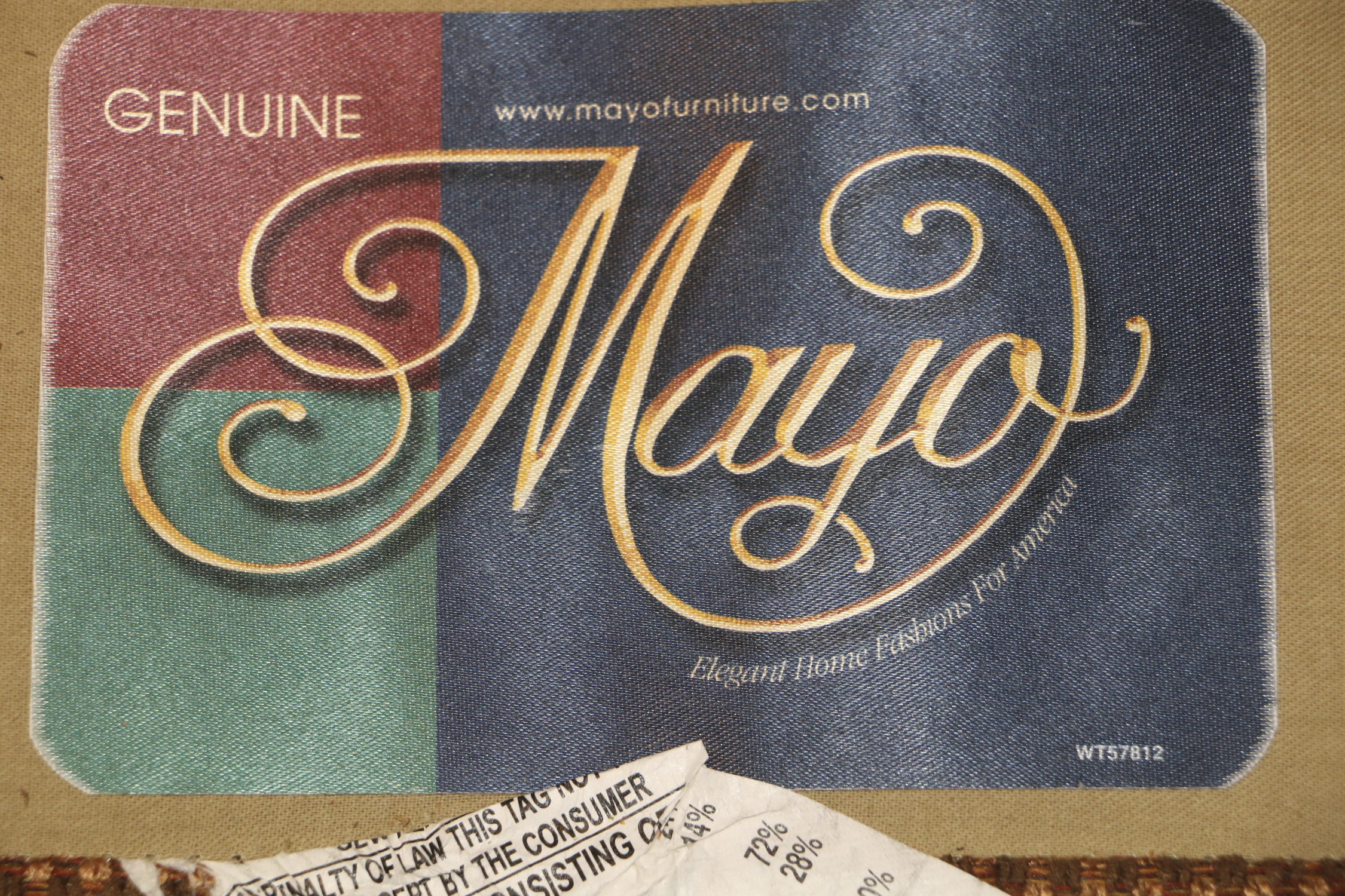 Mayo Furniture Contemporary Upholstered Sofa