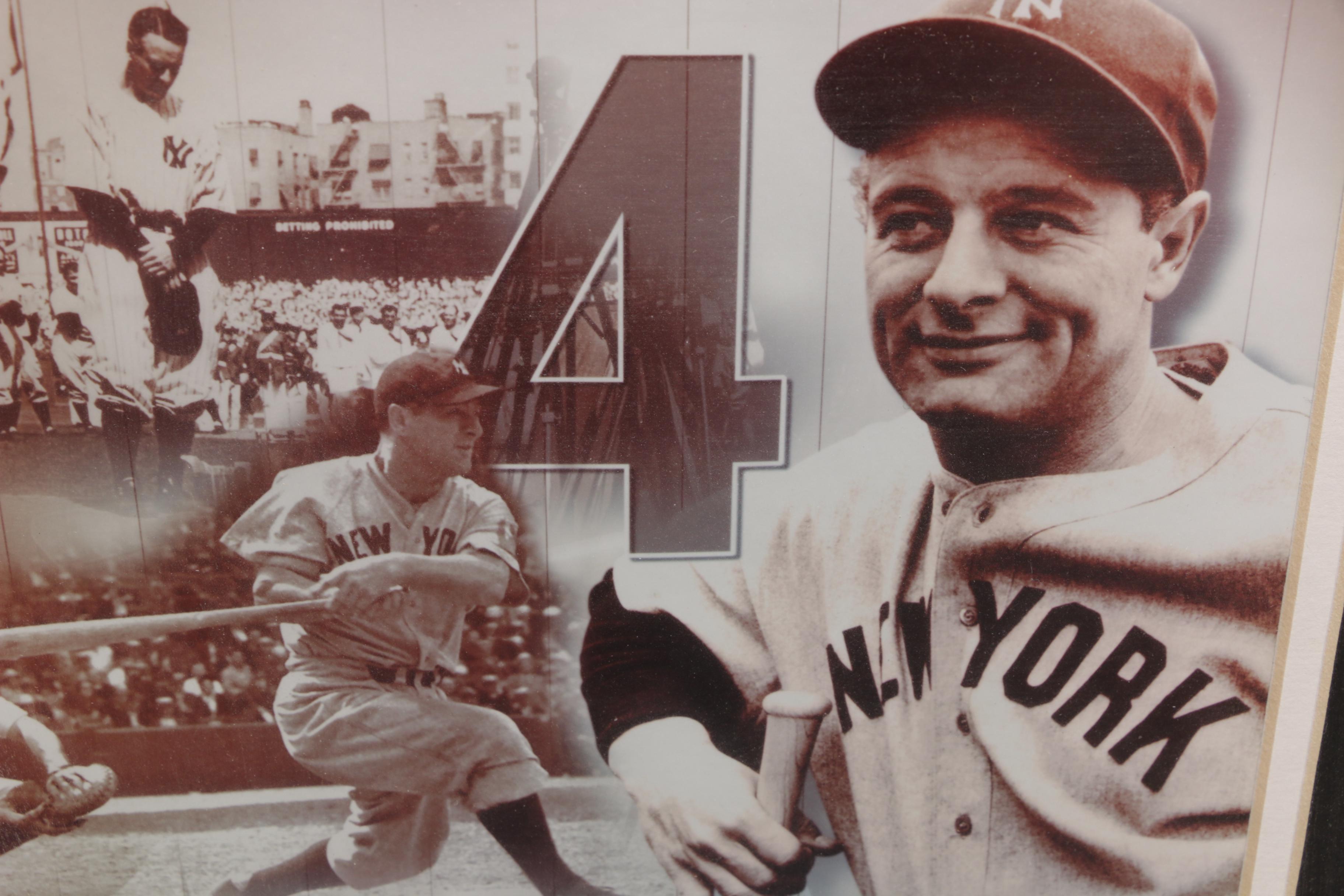 Matted and Framed Lou Gehrig New York Yankees "Farewell From Baseball Speech"