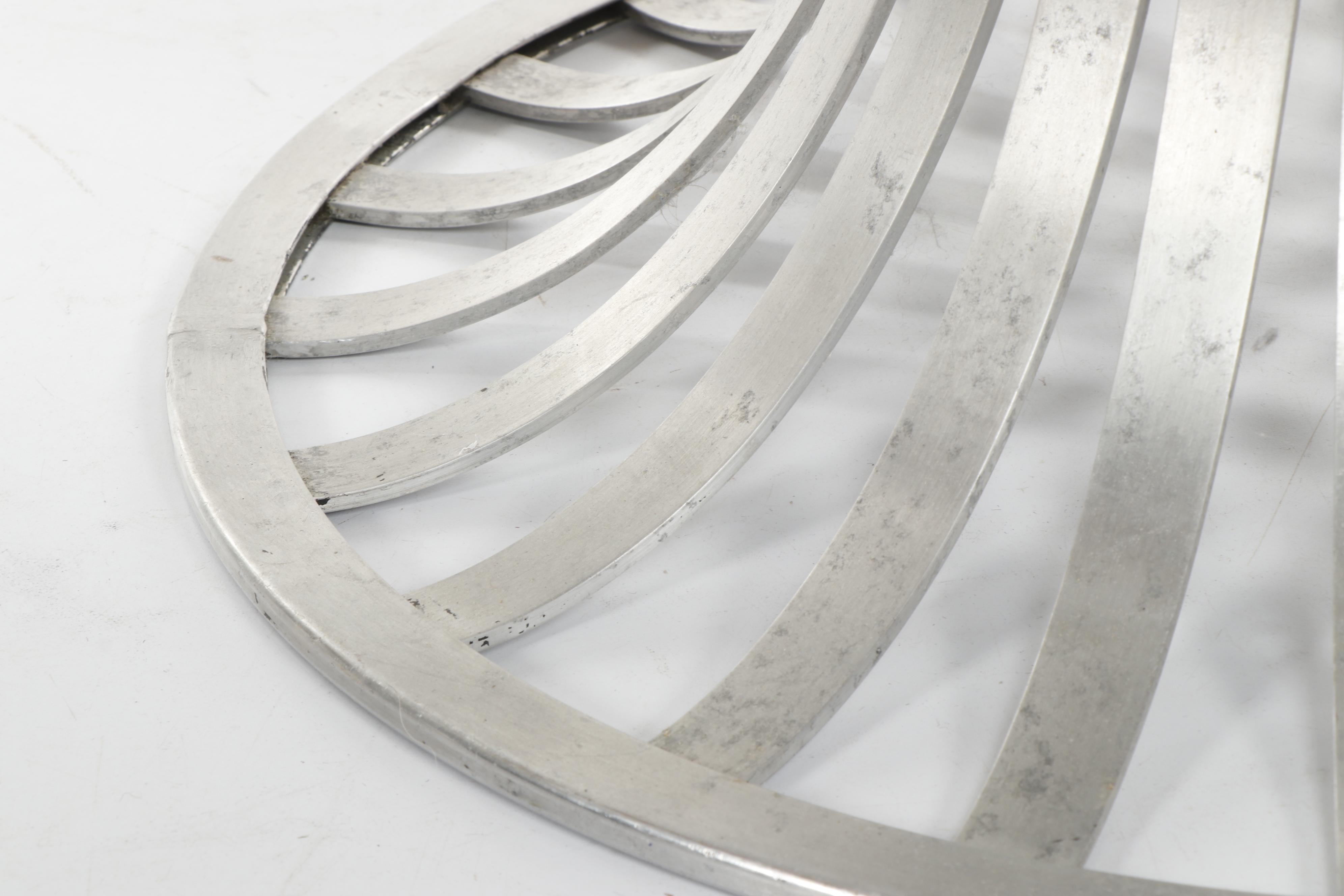 Russell Woodard Modern Aluminum Chair and Ottoman, 1960s