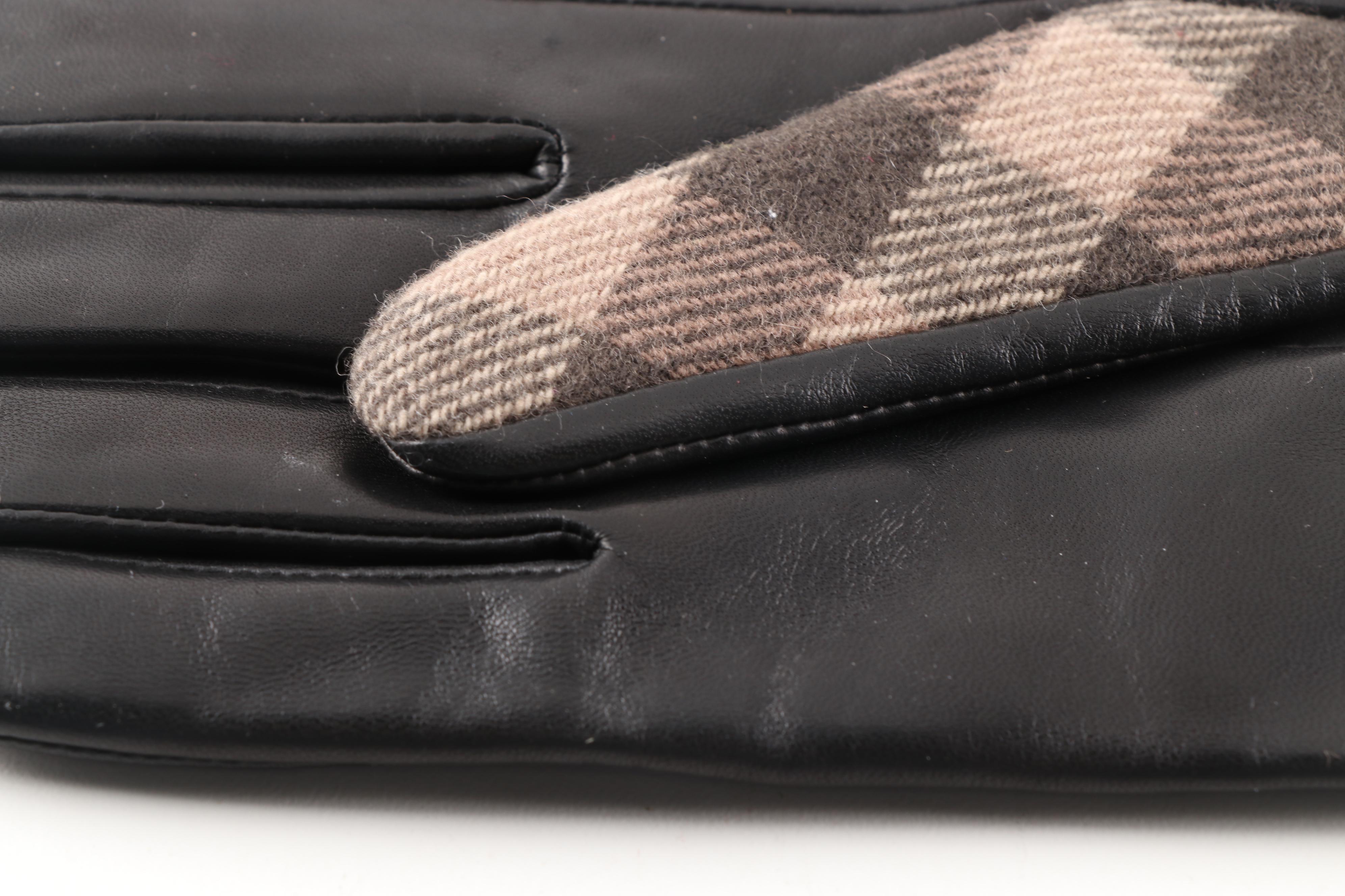 Burberry Wool Check Jenny Gloves