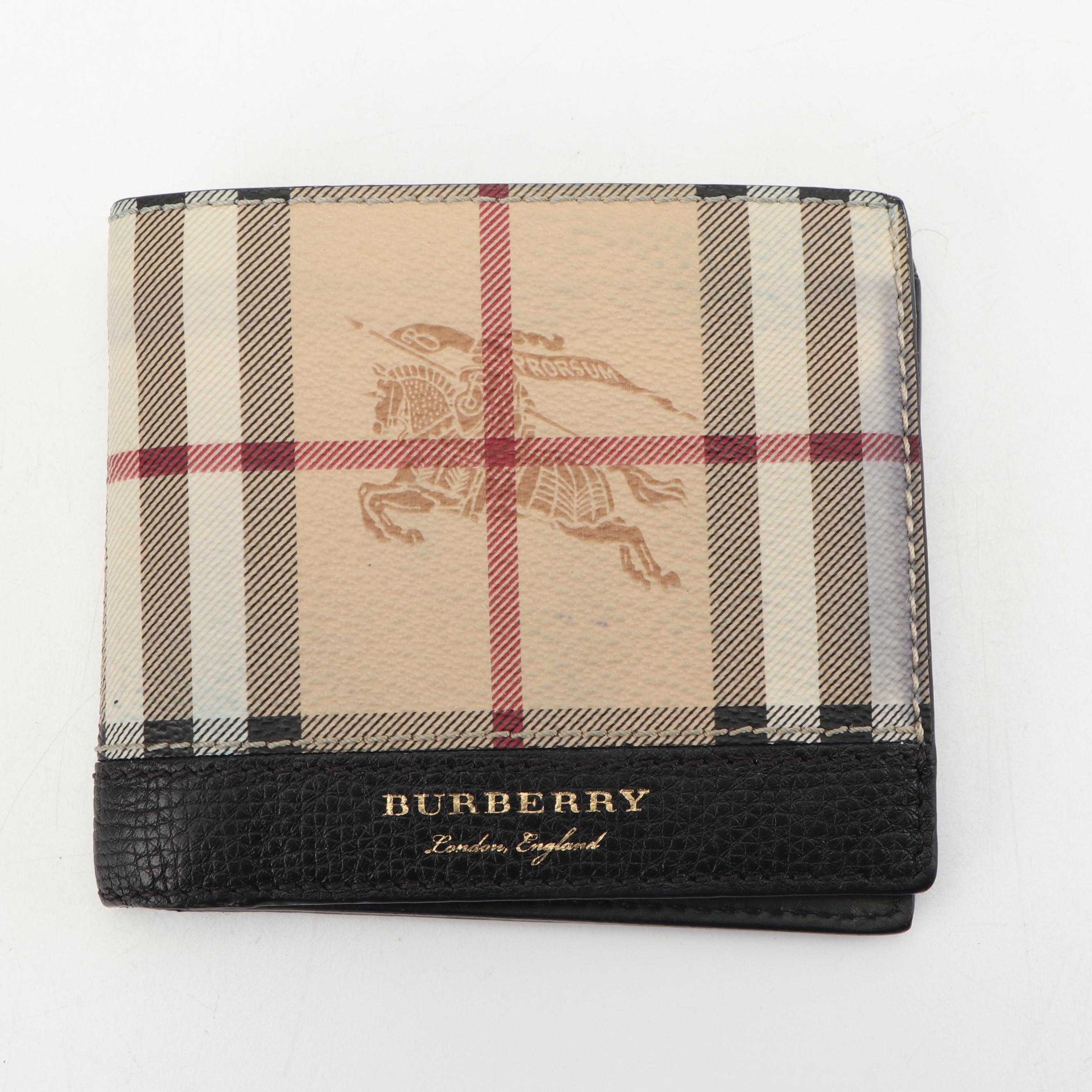 Burberry London "Haymarket Check" Bifold Wallet