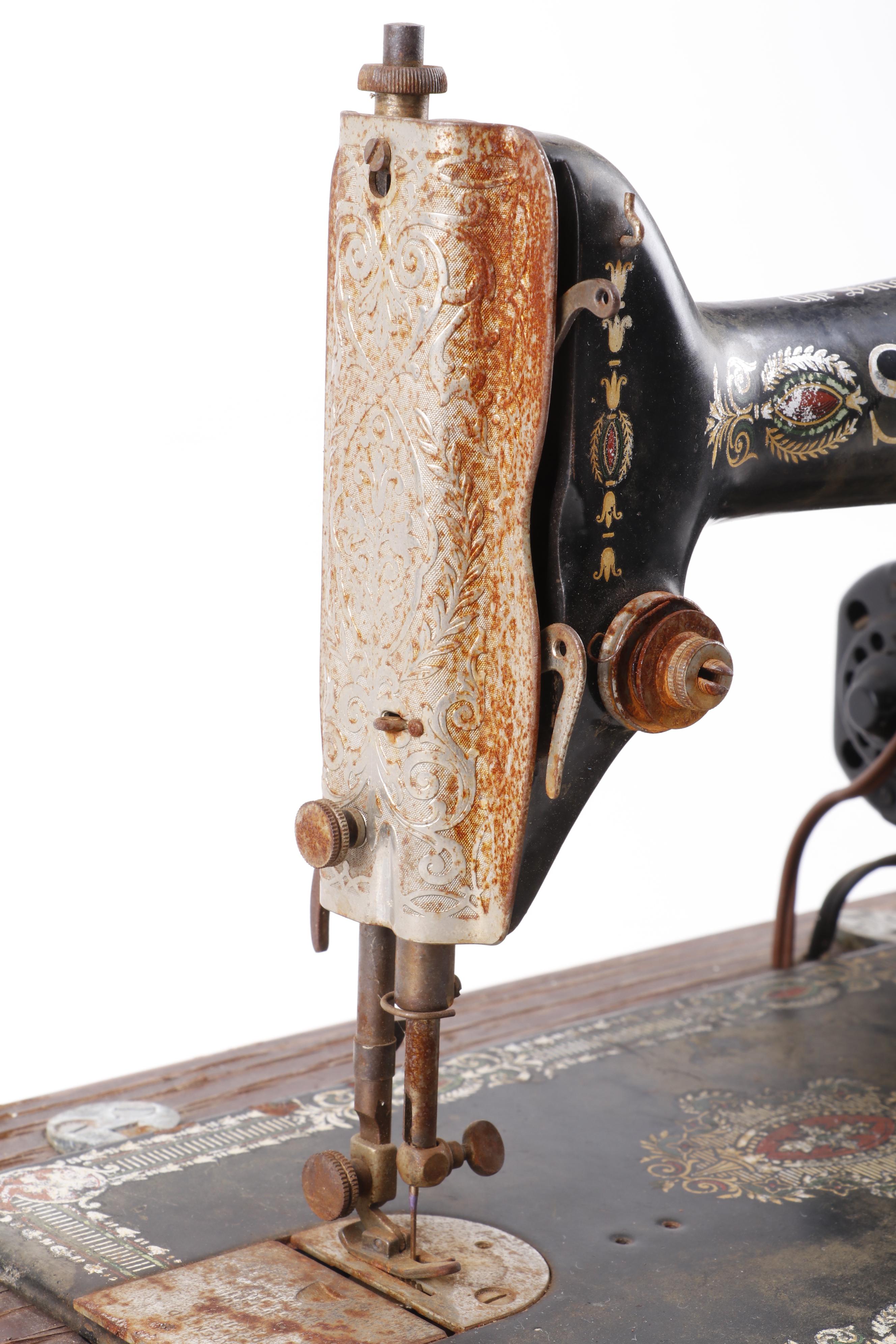 Singer Electric Treadle Sewing Machine, Circa 1910
