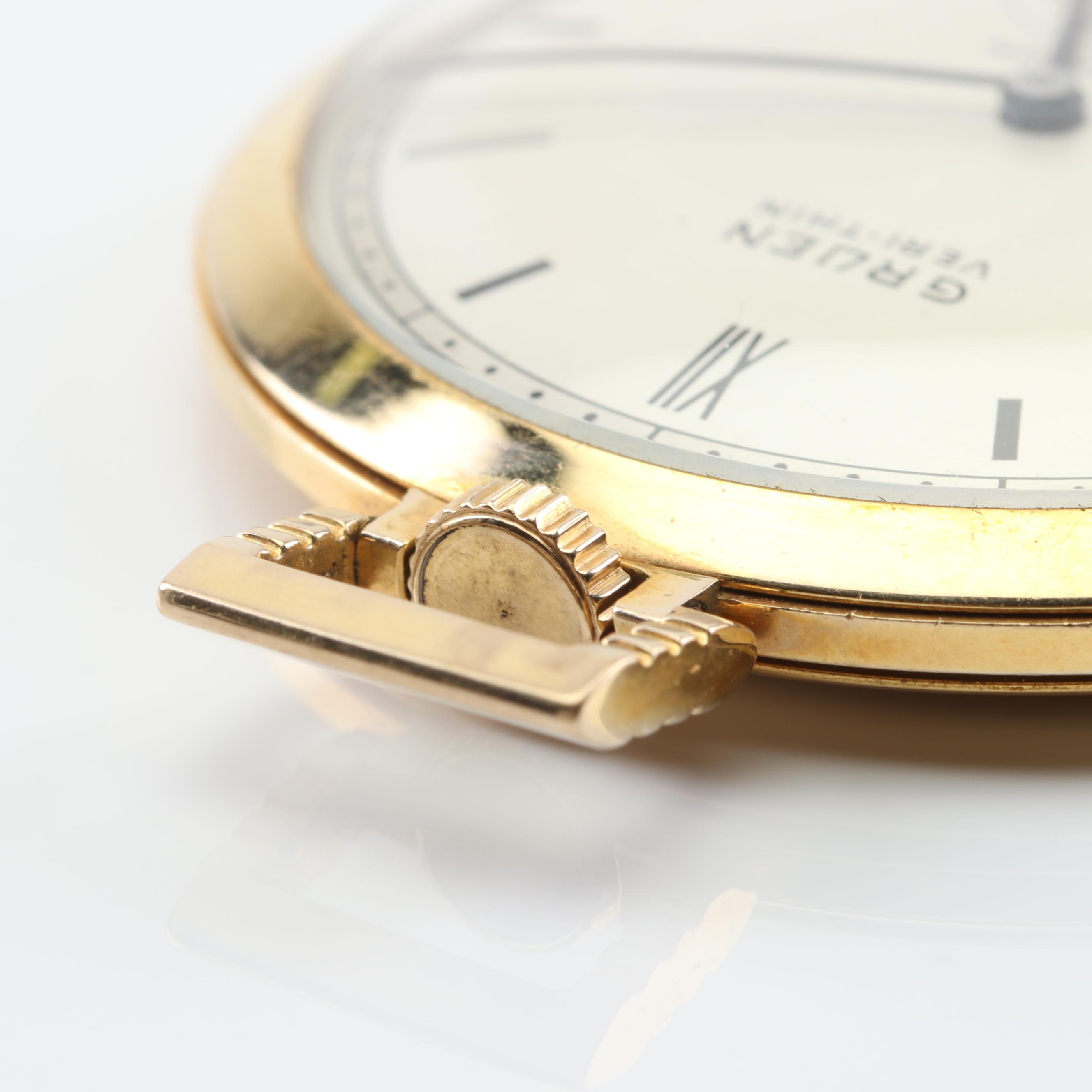 Gruen Watch Co. Veri-Thin 10K Goldfilled Precision Pocket Watch