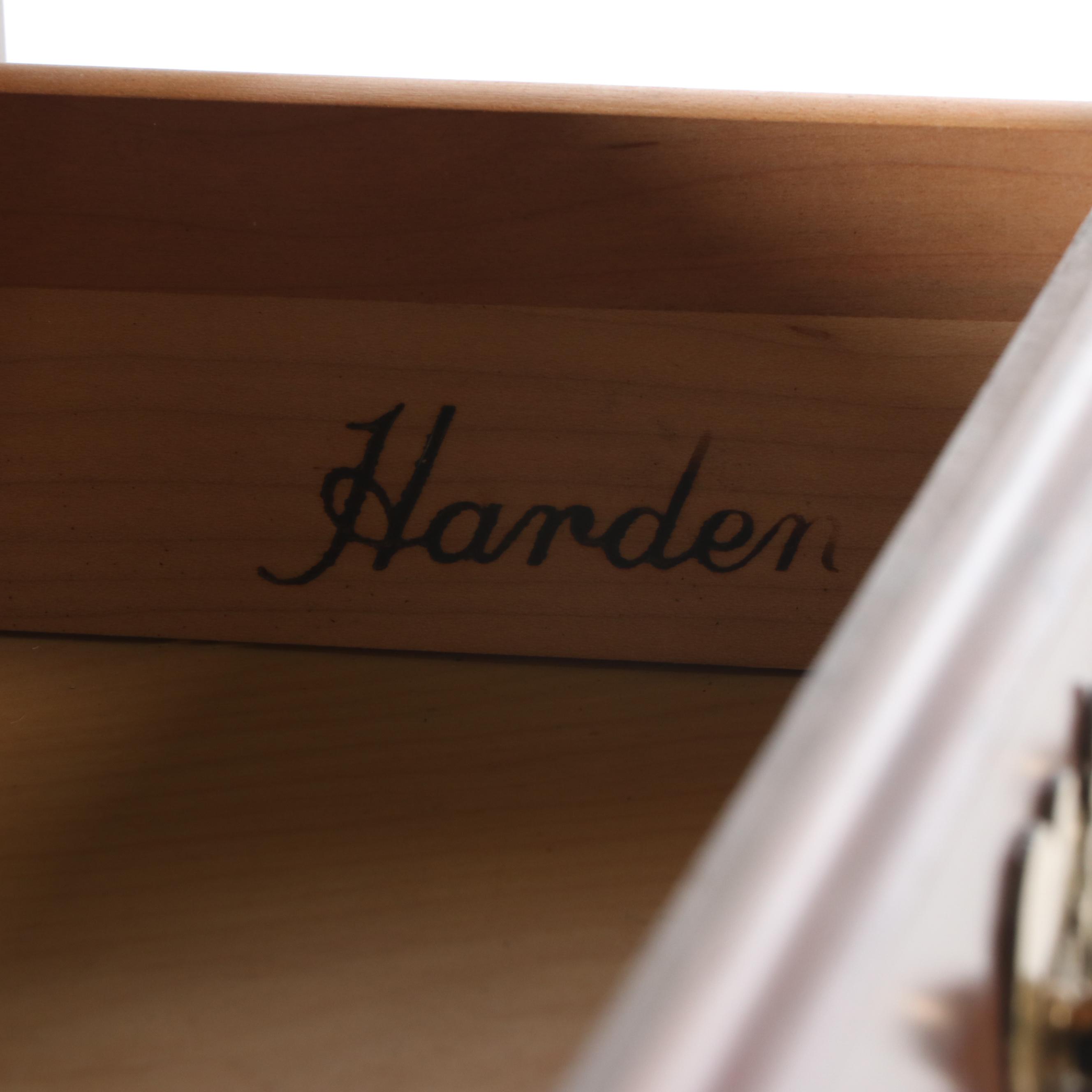 Harden Chippendale Style Cherry Wood Folding Side Tables