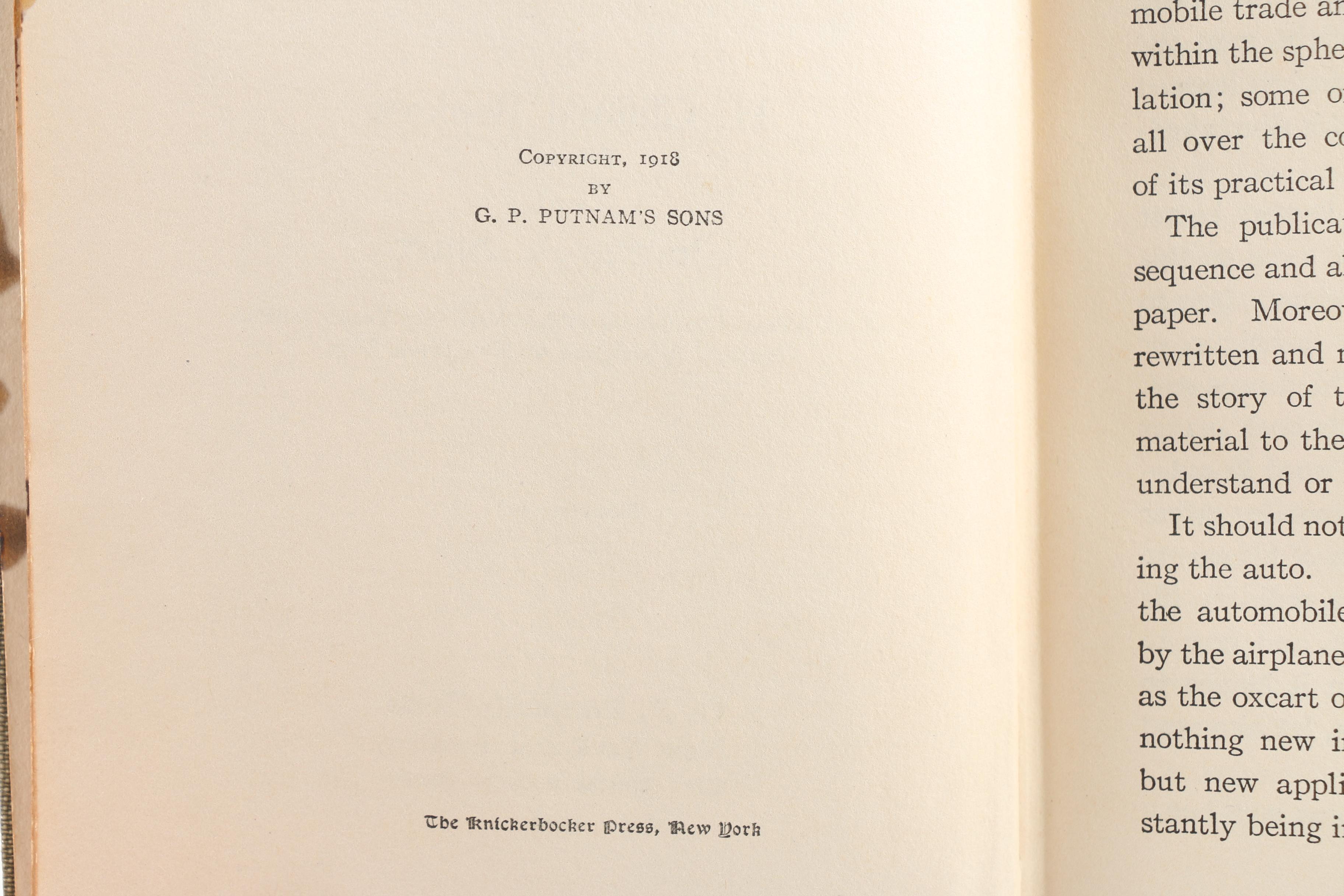 1918 "Putnam's Automobile Handbook" and Vintage Ford Motor Co. Repair Manuals