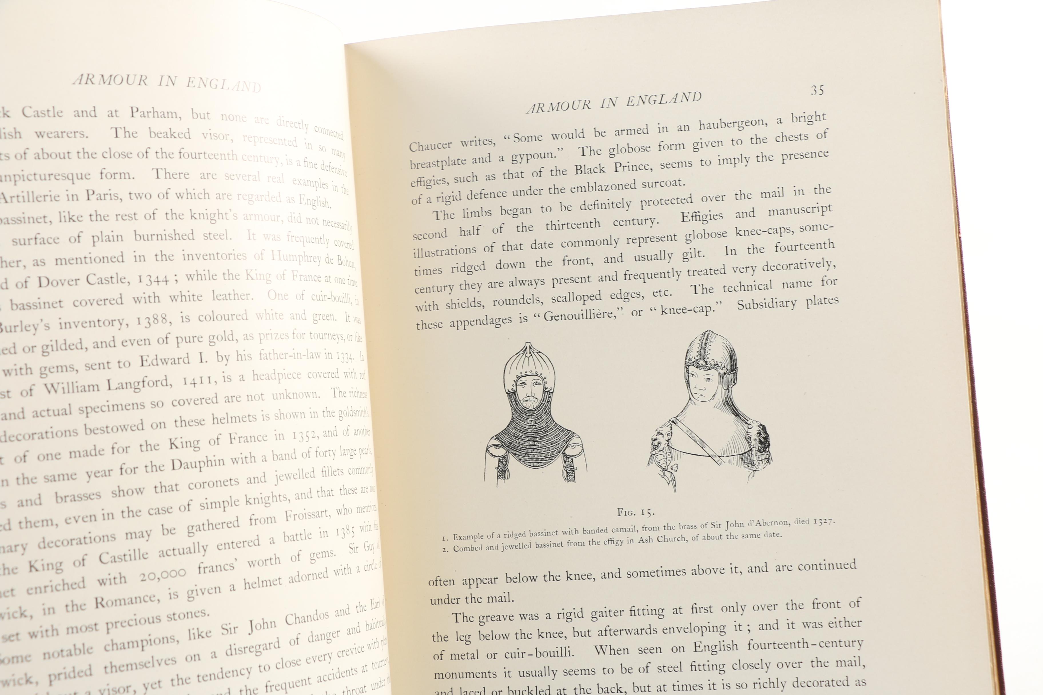 Antique and Vintage Arms and Armour Books with Illustrations