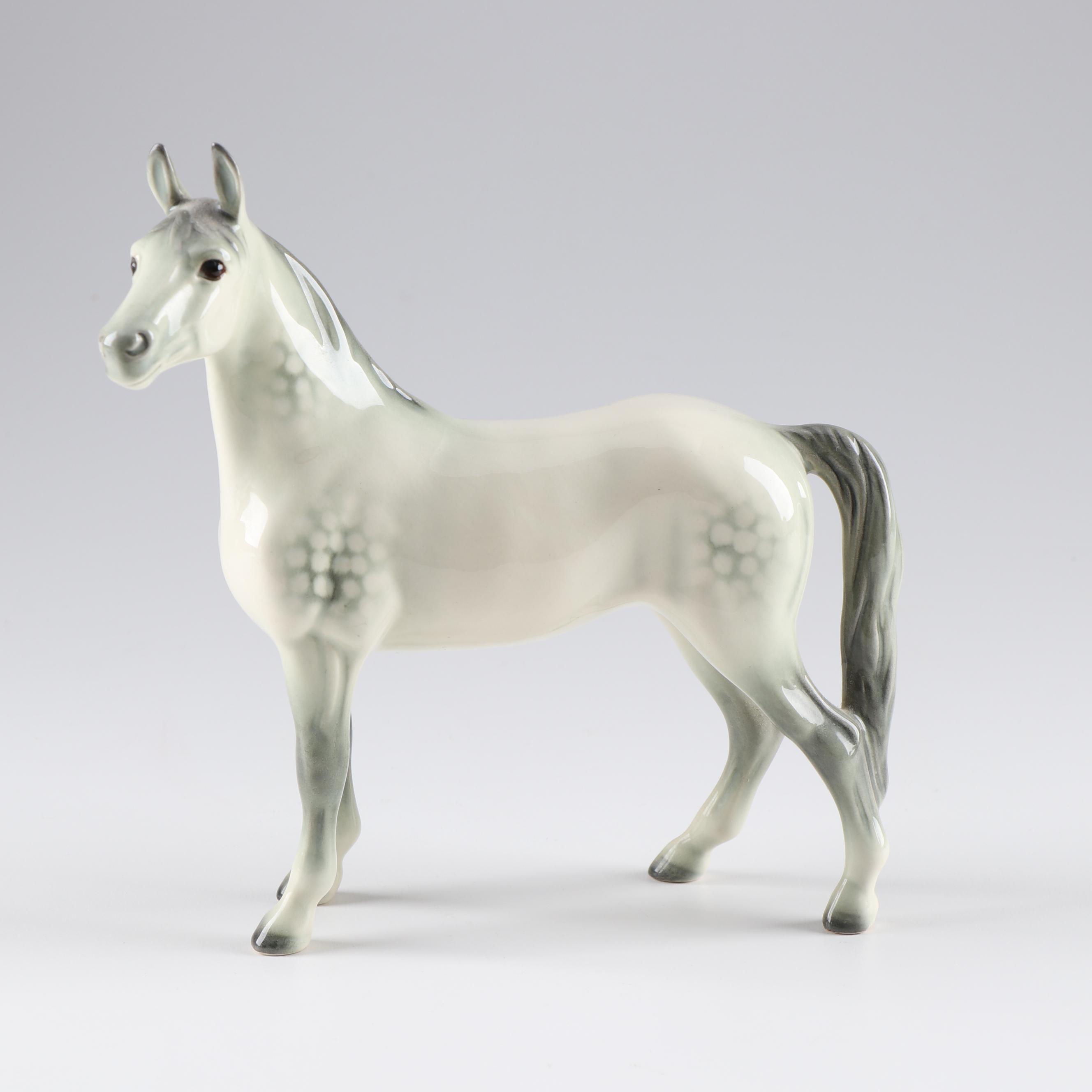 Goebel Porcelain Horse and Ram Figurines