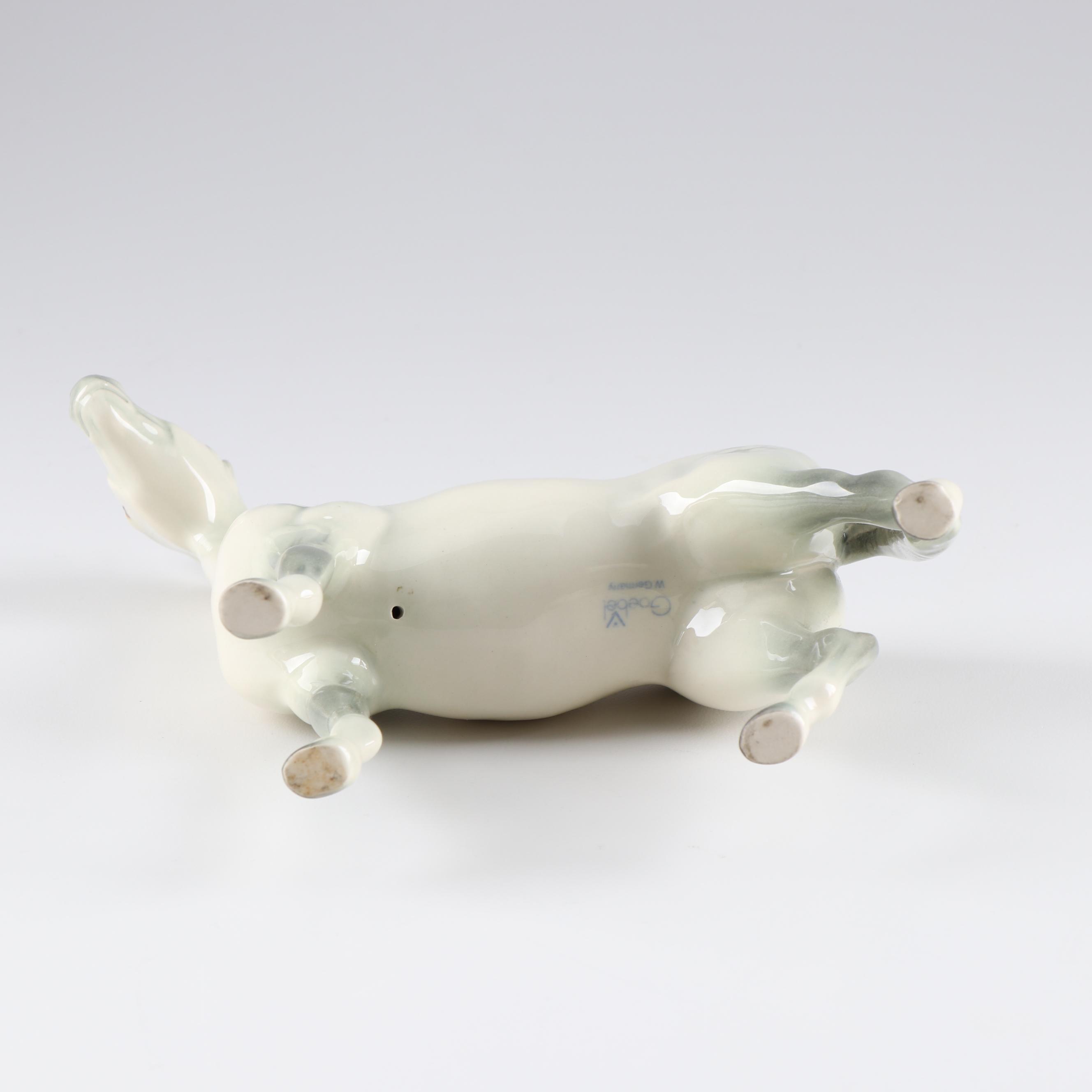 Goebel Porcelain Horse and Ram Figurines