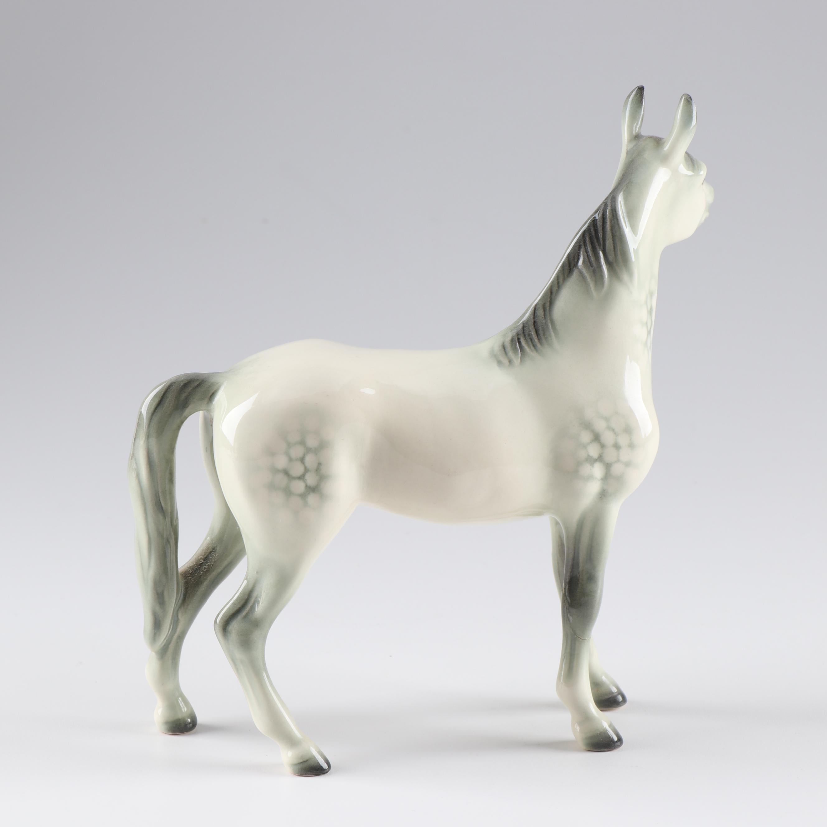 Goebel Porcelain Horse and Ram Figurines