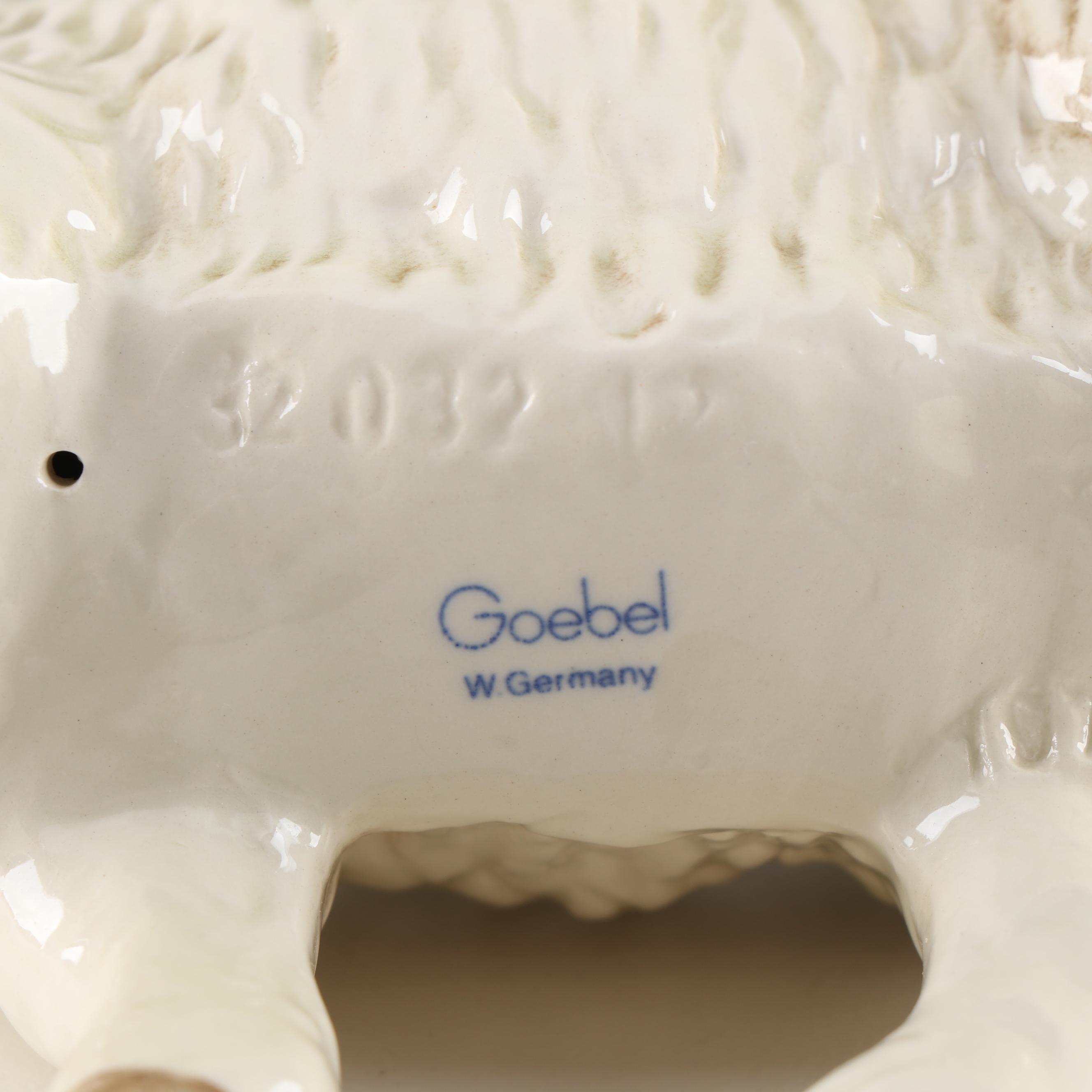 Goebel Porcelain Horse and Ram Figurines