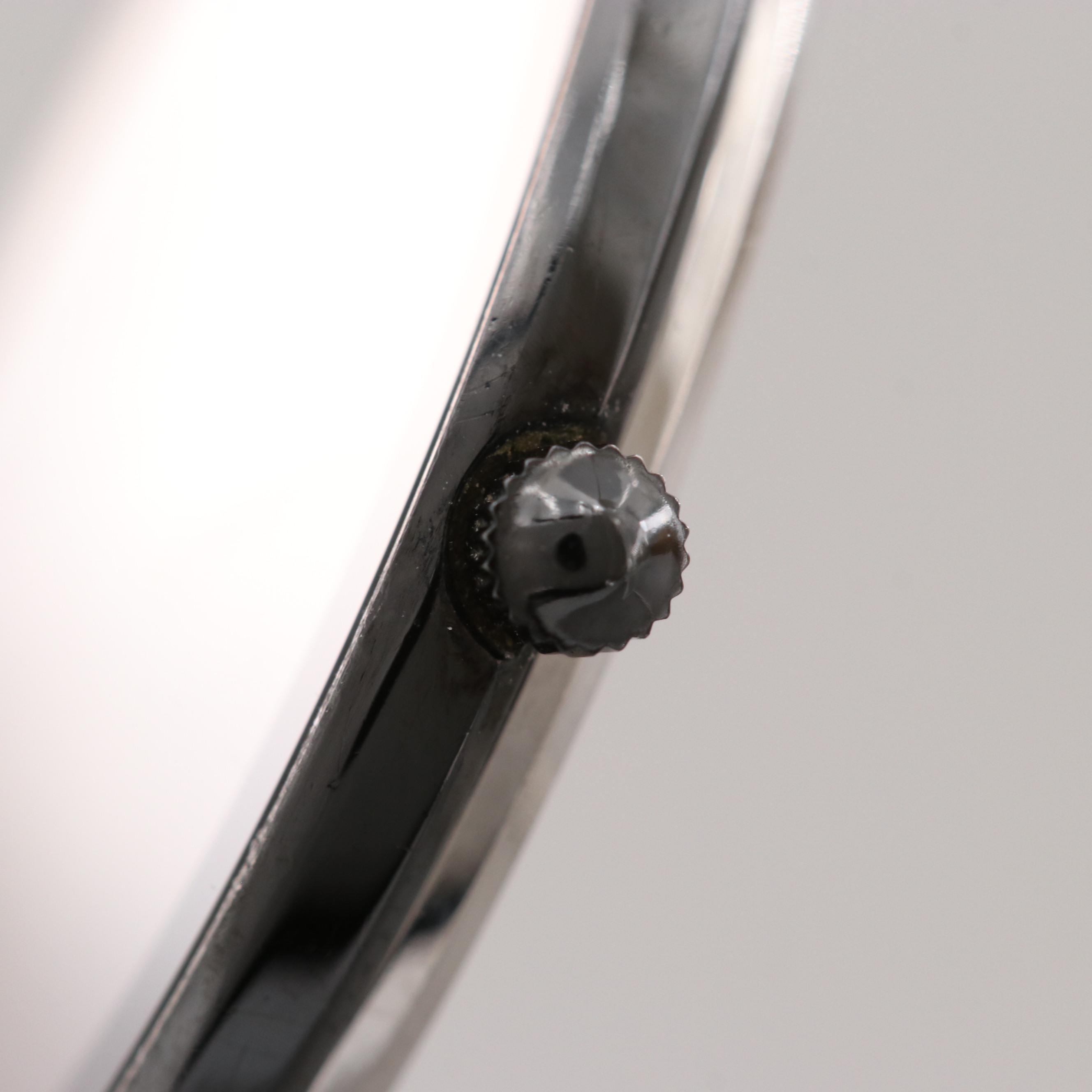 Vintage Movado Museum Ultra Thin Stainless Steel and Black PVD Quartz Watch