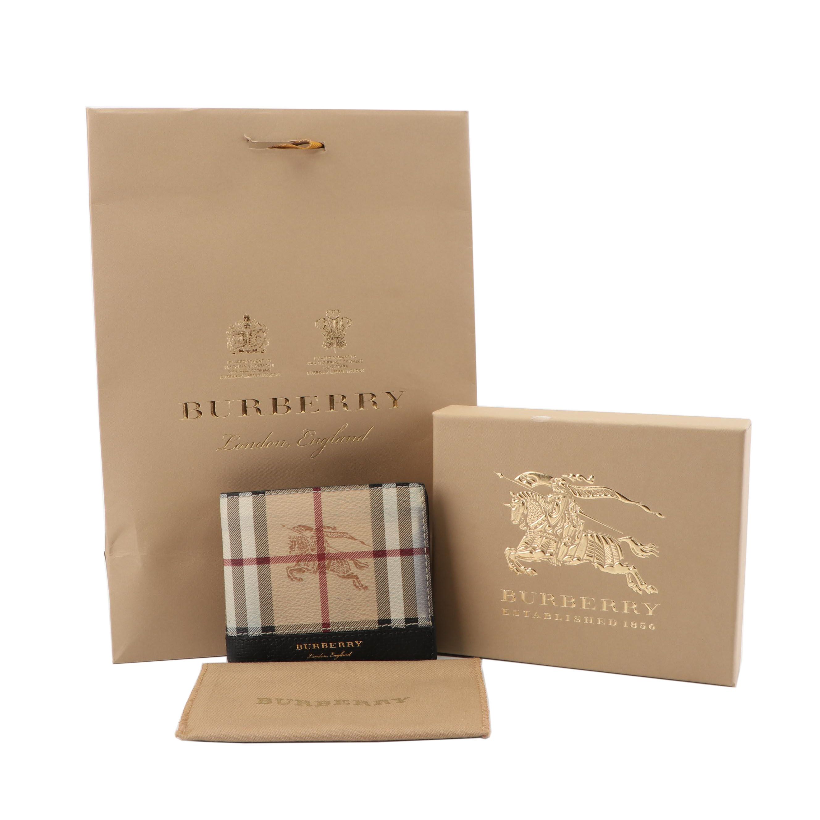 Burberry London "Haymarket Check" Bifold Wallet