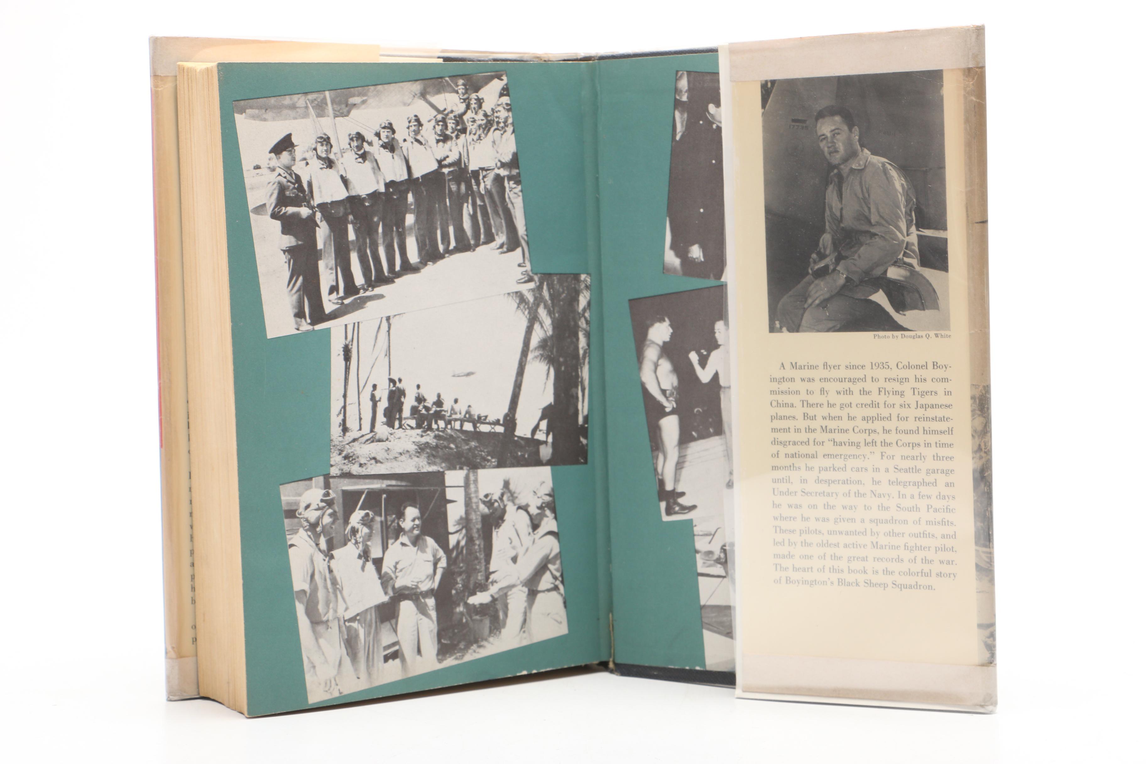 "Pappy" Boyington Inscribed "Baa Baa Black Sheep"