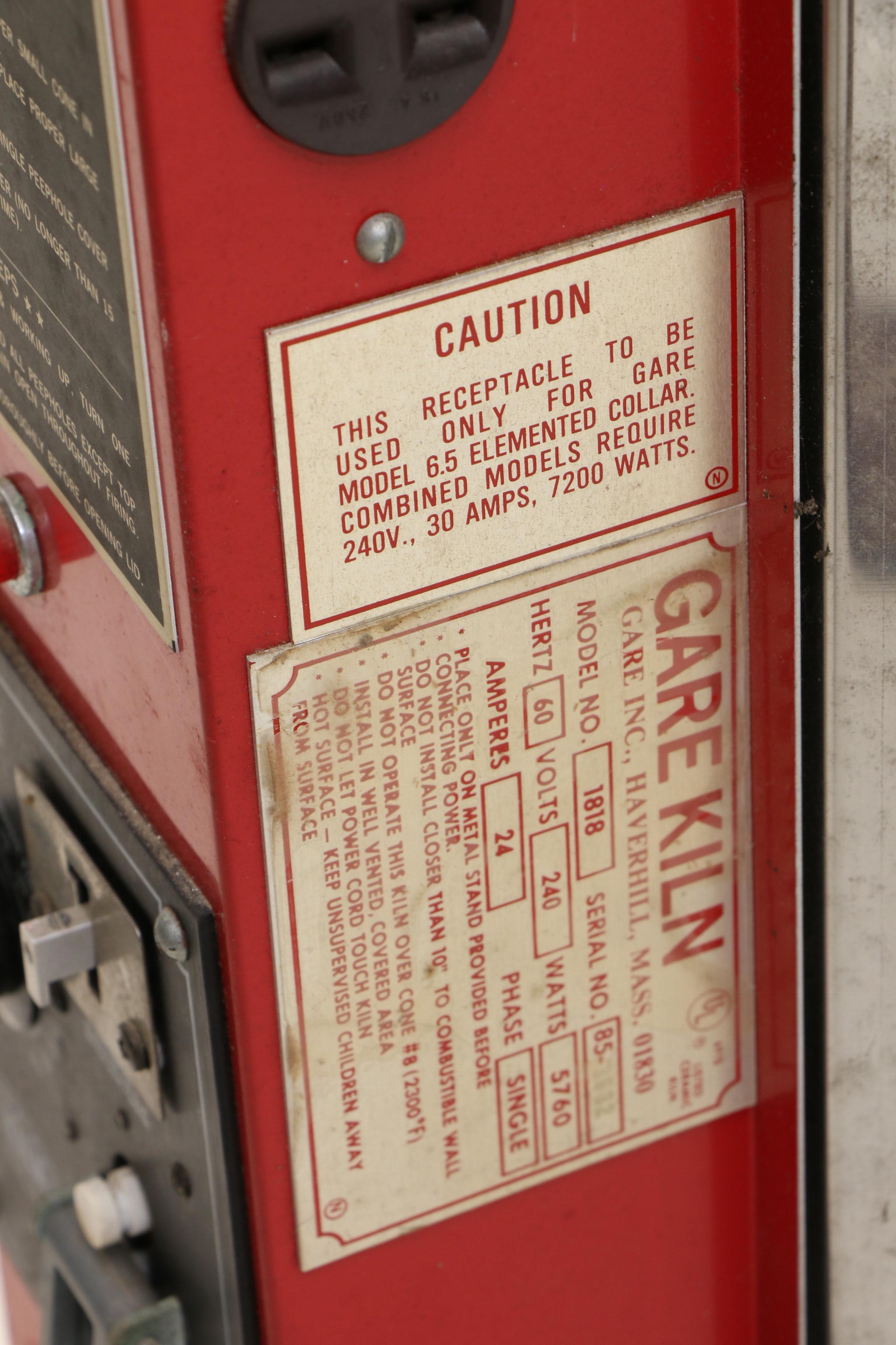 Gare Electric Ceramics Kiln with Kiln Sitter