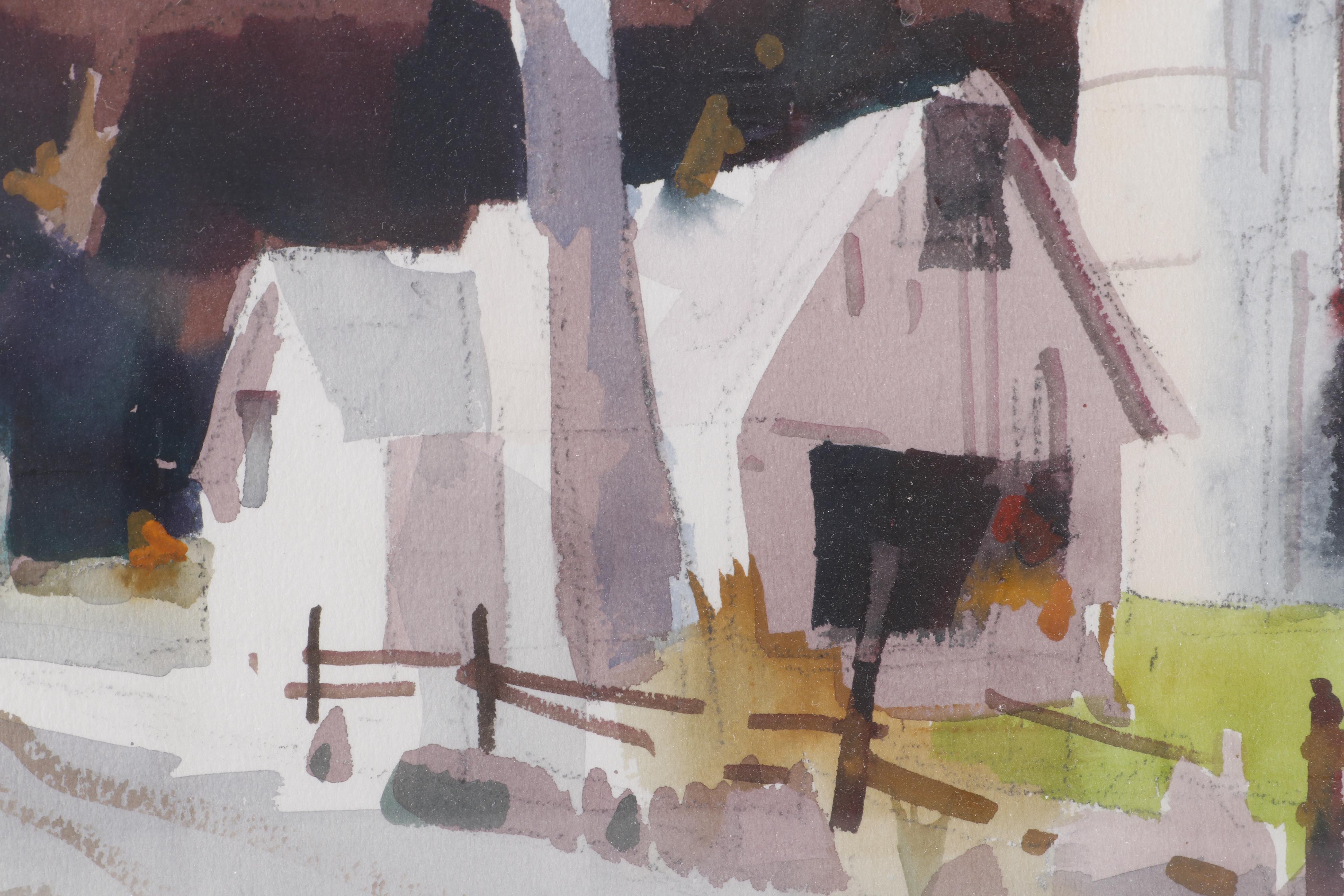 Frank Weber Landscape Watercolor