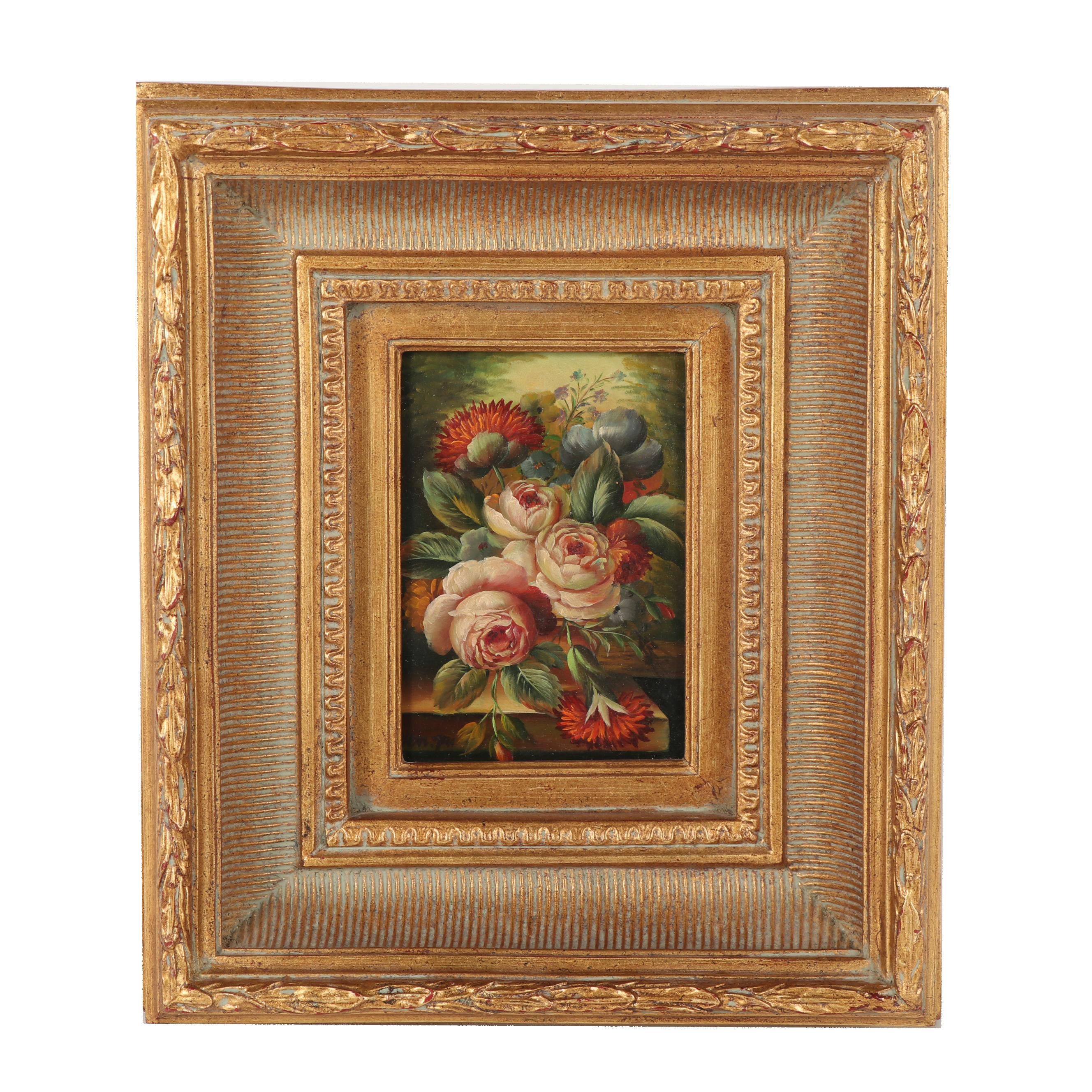 Robert Grace Floral Still Life Oil Painting