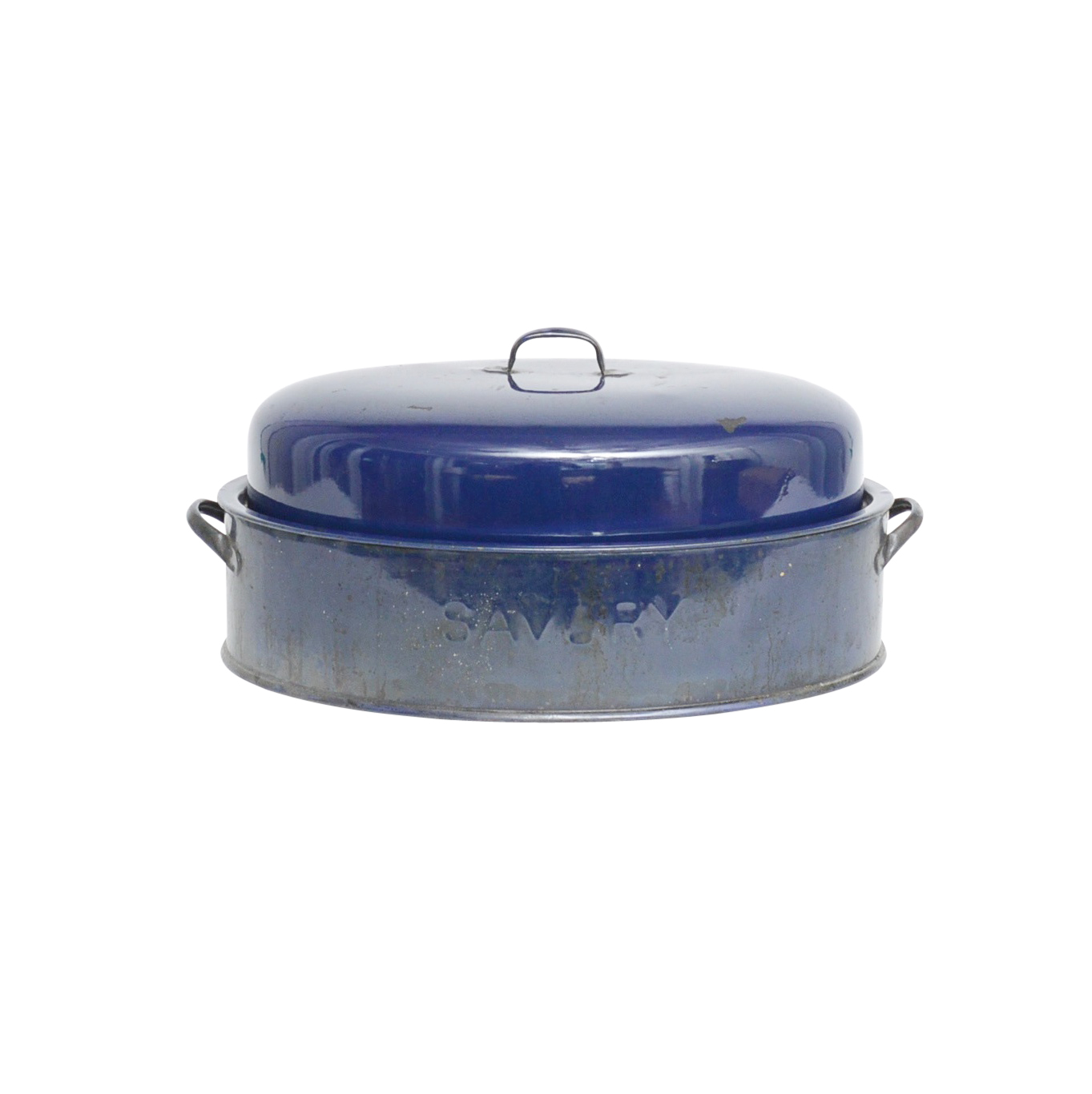 Blue Enameled Roasting Pan