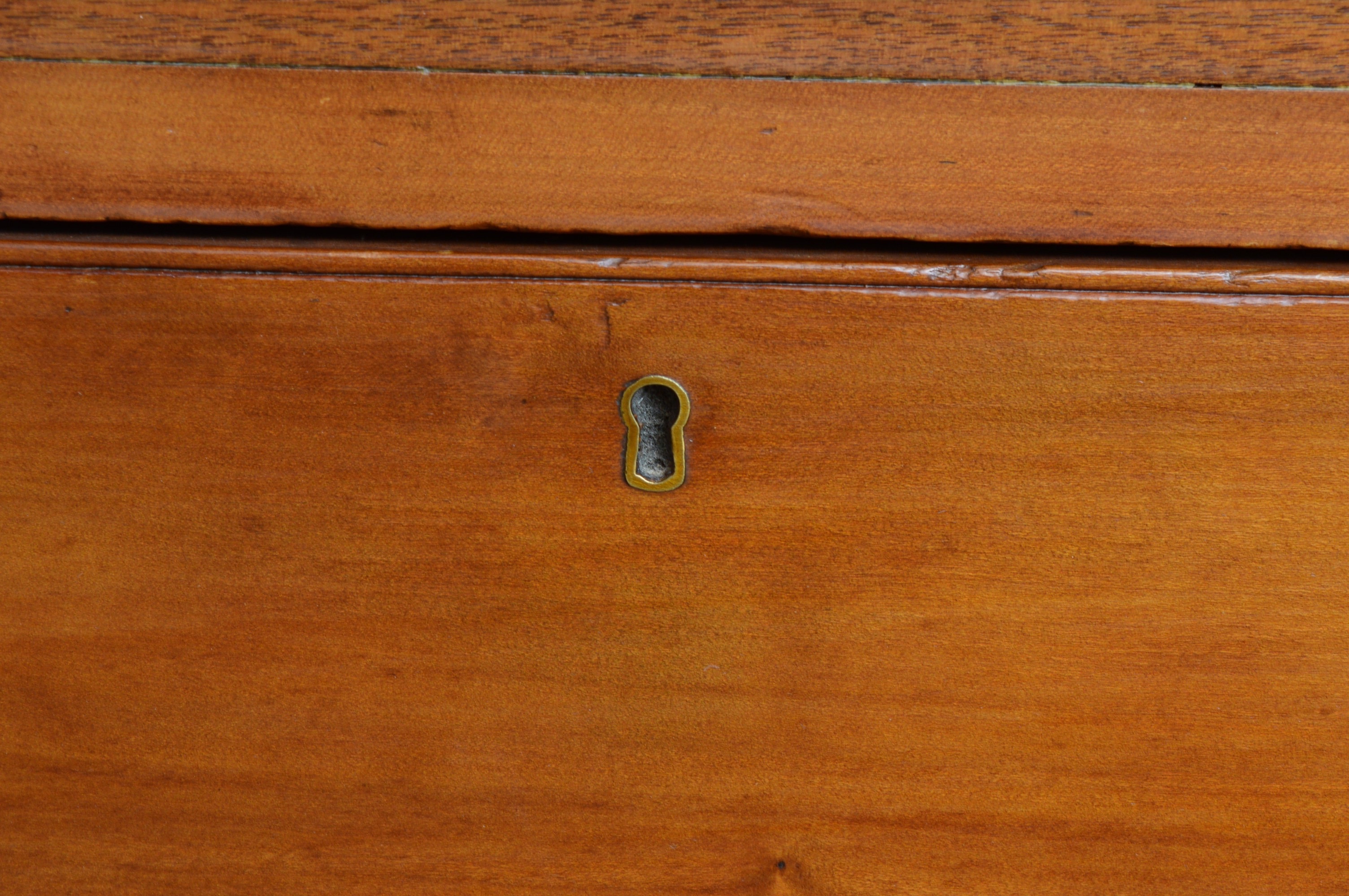 American Empire Maple and Inlaid Mahogany Chest of Drawers, Early to Mid 19th C.