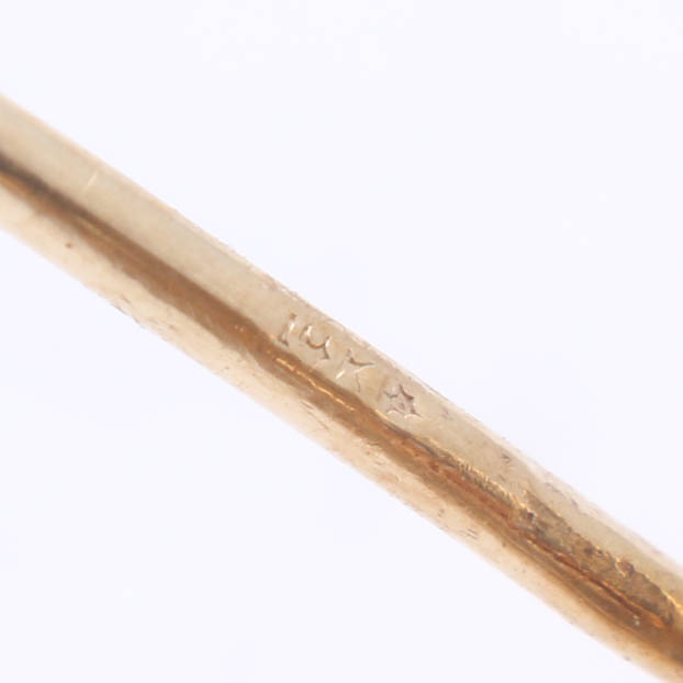 Vintage 14K Yellow Gold Citrine Earrings