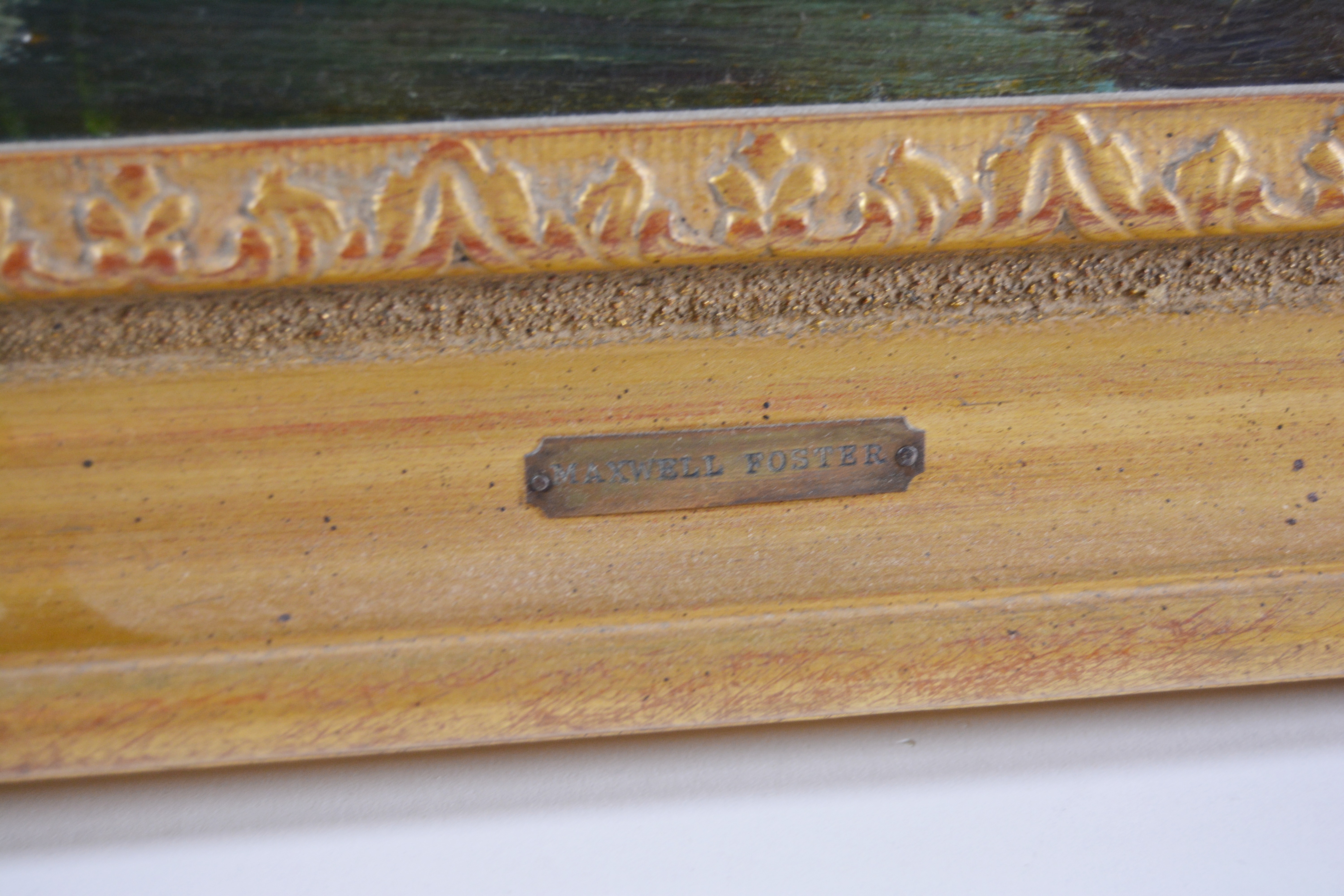 Maxwell Foster Oil Painting of Landscape, Early 20th Century