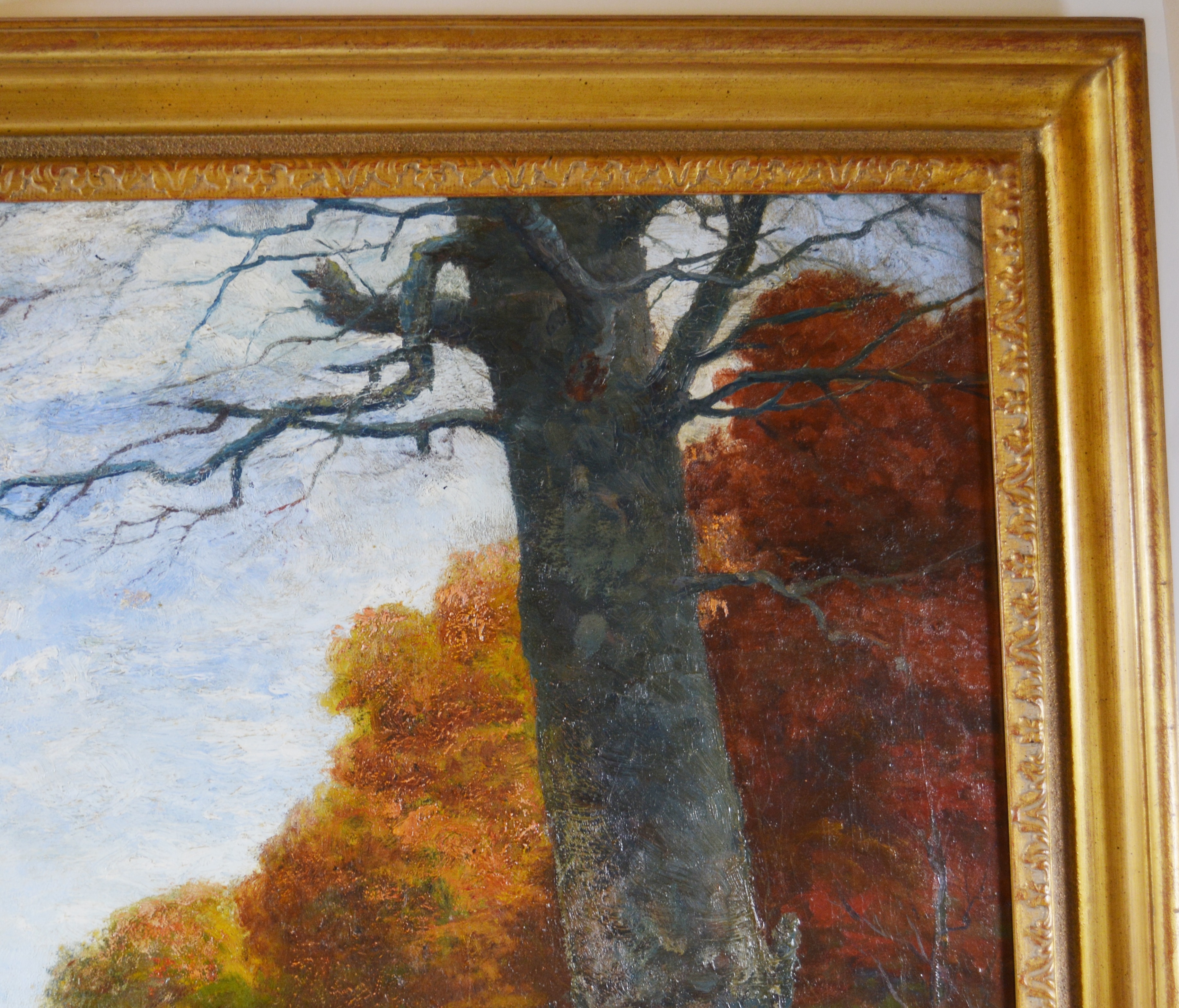 Maxwell Foster Oil Painting of Landscape, Early 20th Century