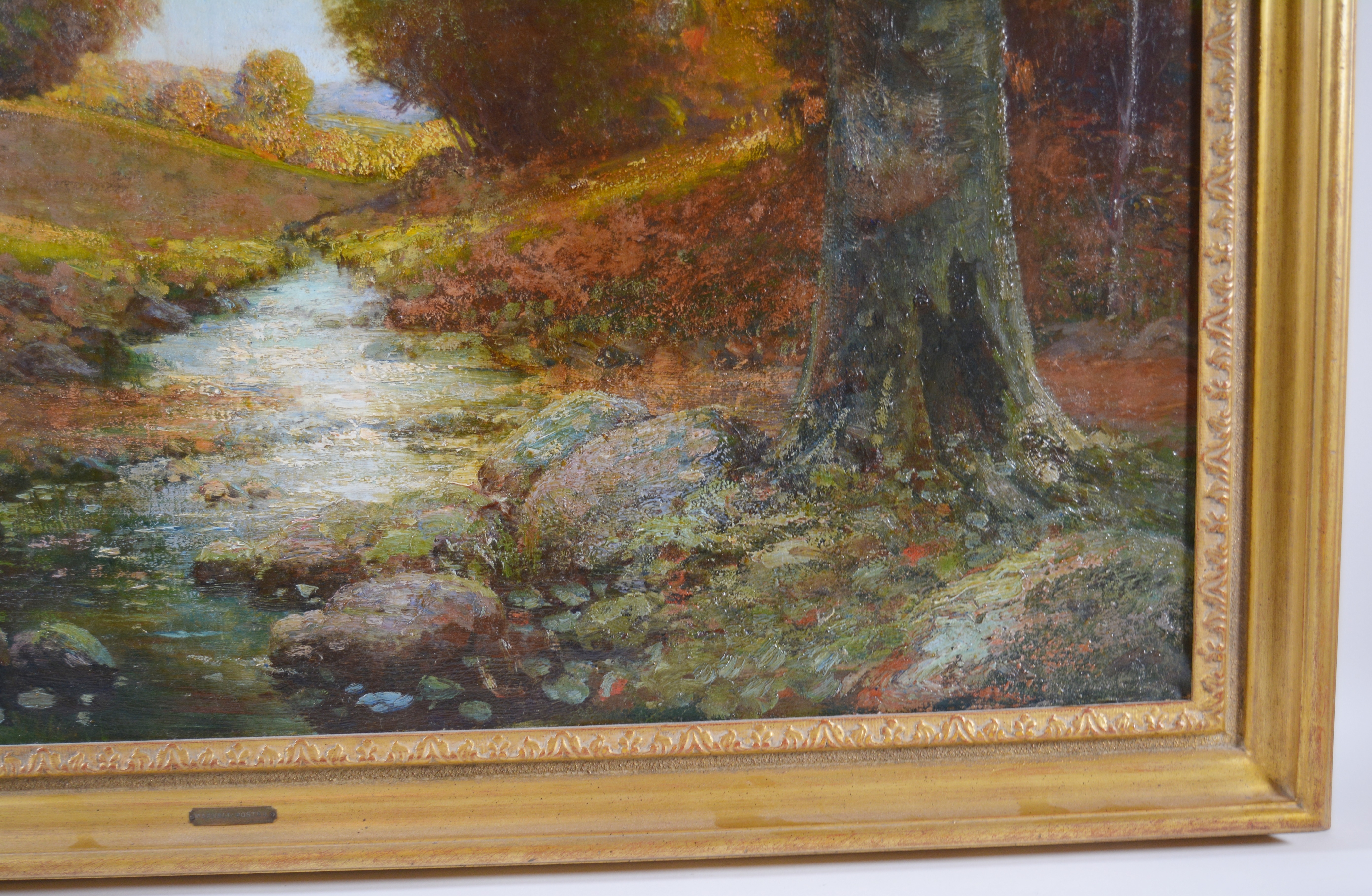 Maxwell Foster Oil Painting of Landscape, Early 20th Century