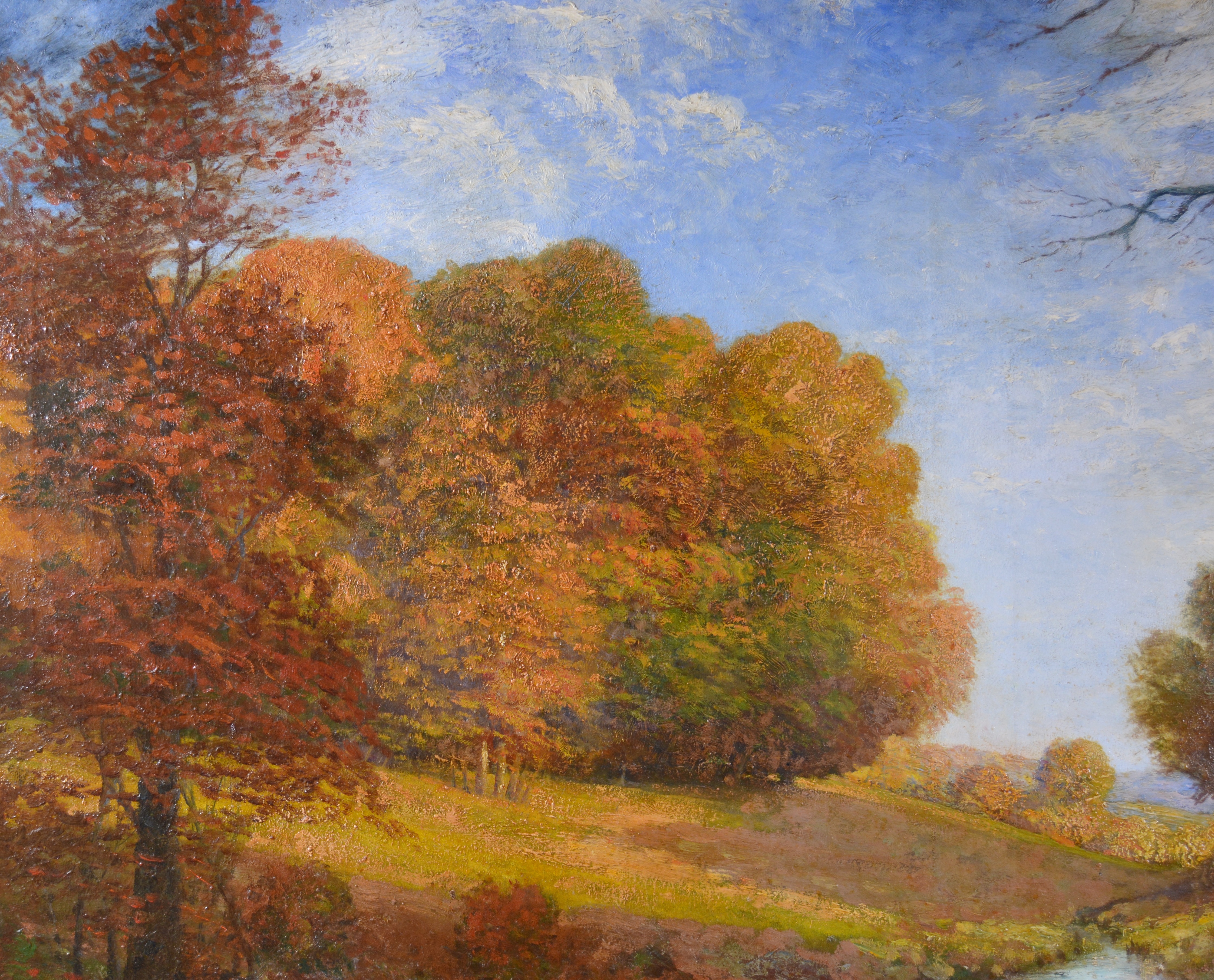 Maxwell Foster Oil Painting of Landscape, Early 20th Century