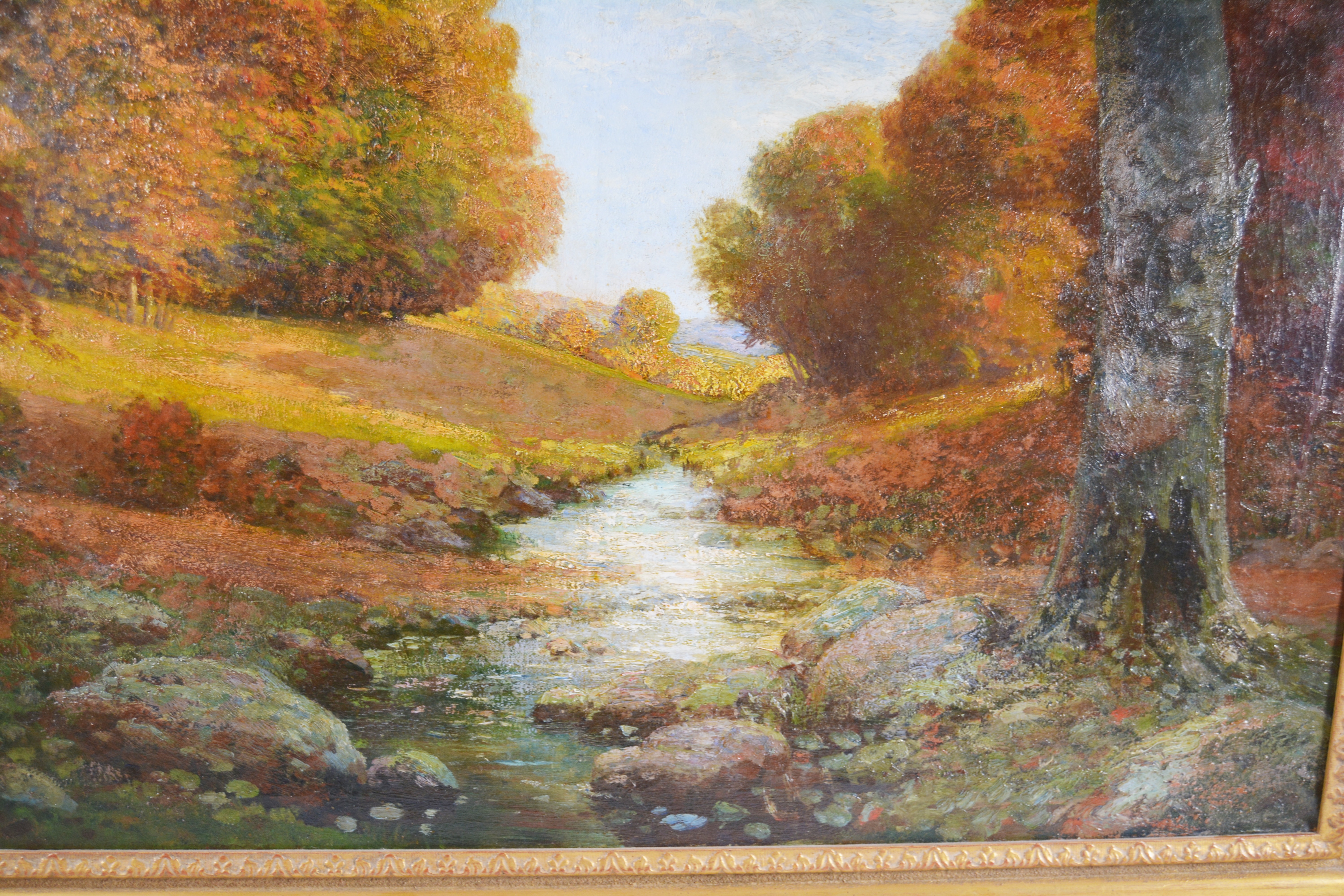 Maxwell Foster Oil Painting of Landscape, Early 20th Century