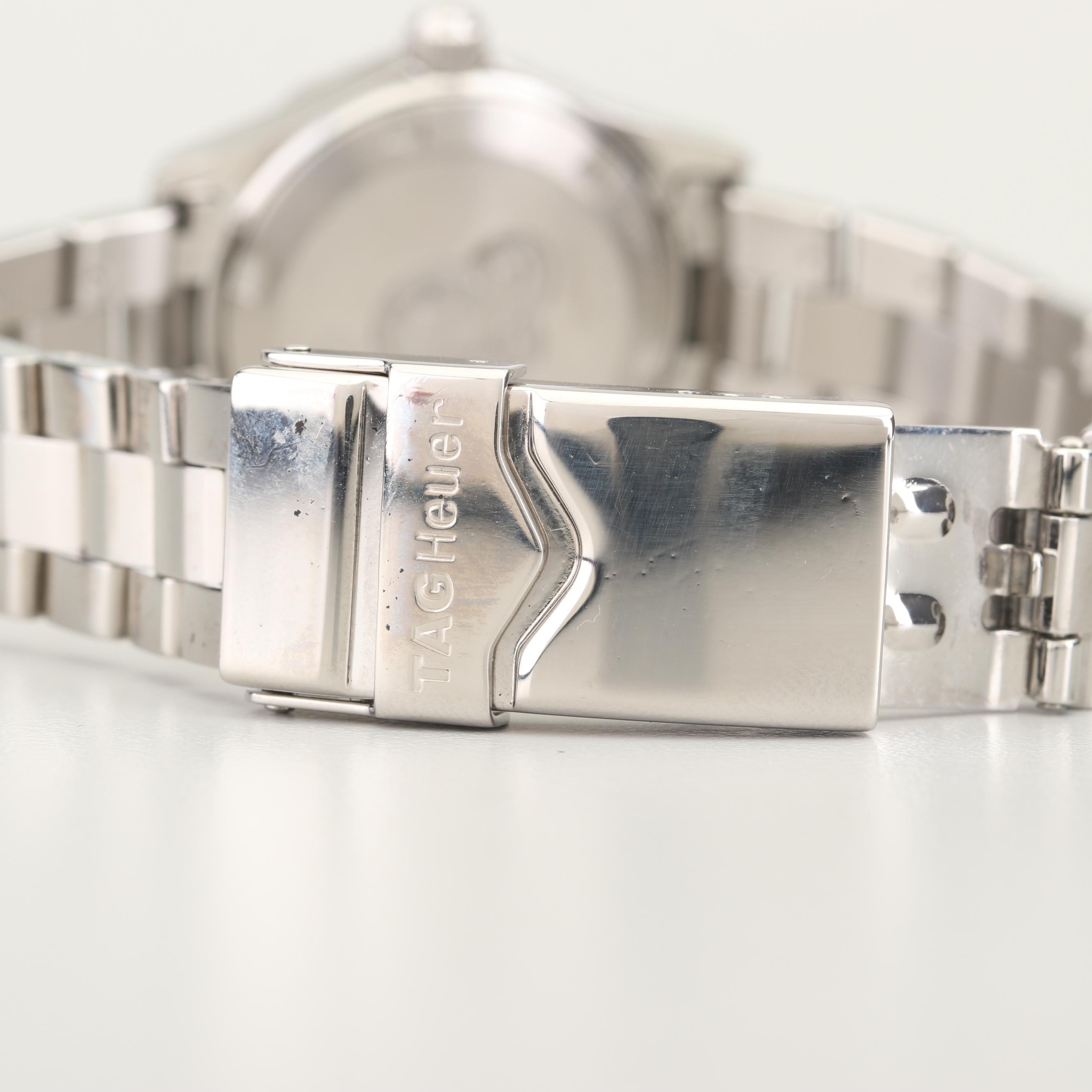 TAG Heuer Stainless Steel Watch with Diamond and Mother of Pearl Dial