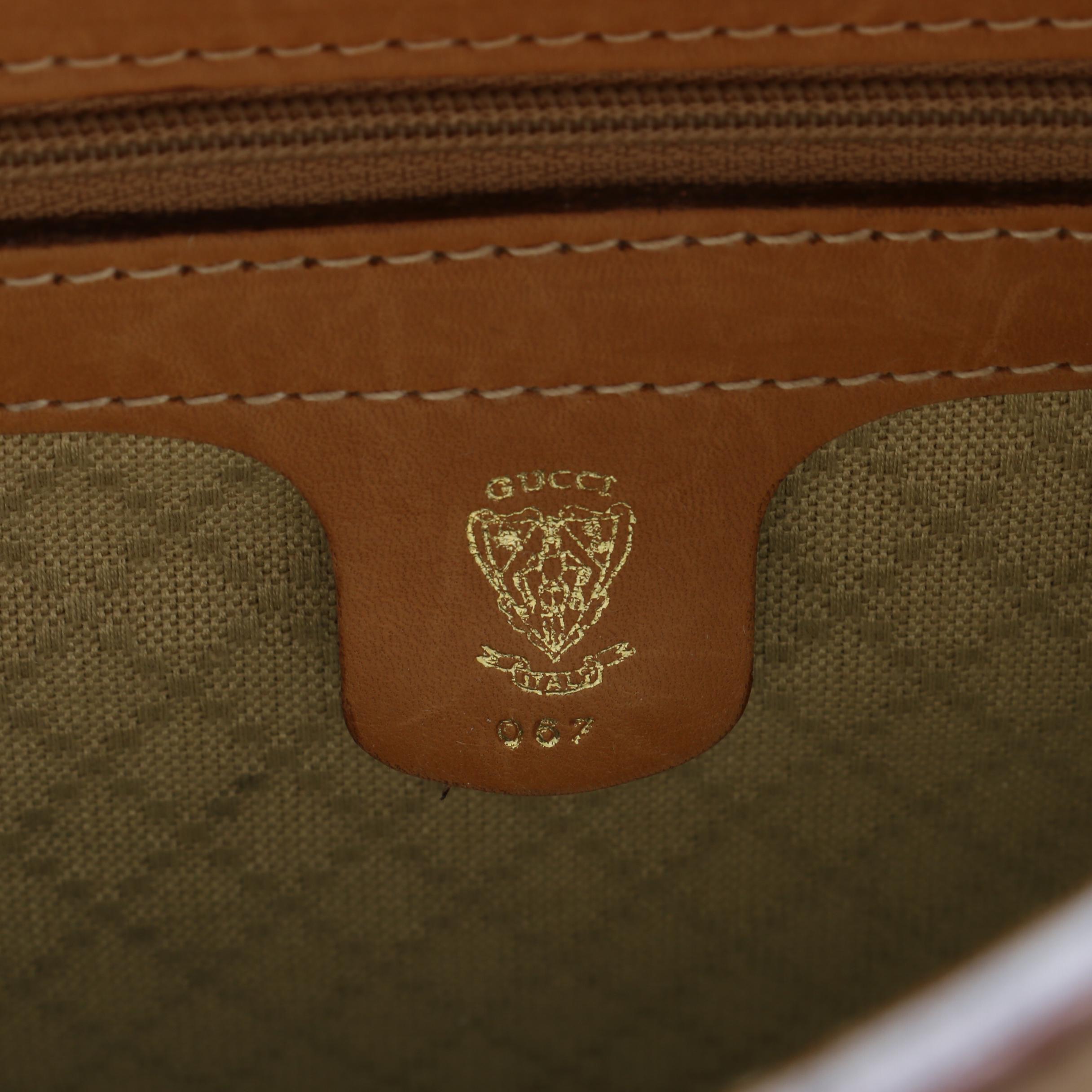 Gucci GG Supreme Canvas Satchel, 1980s Vintage