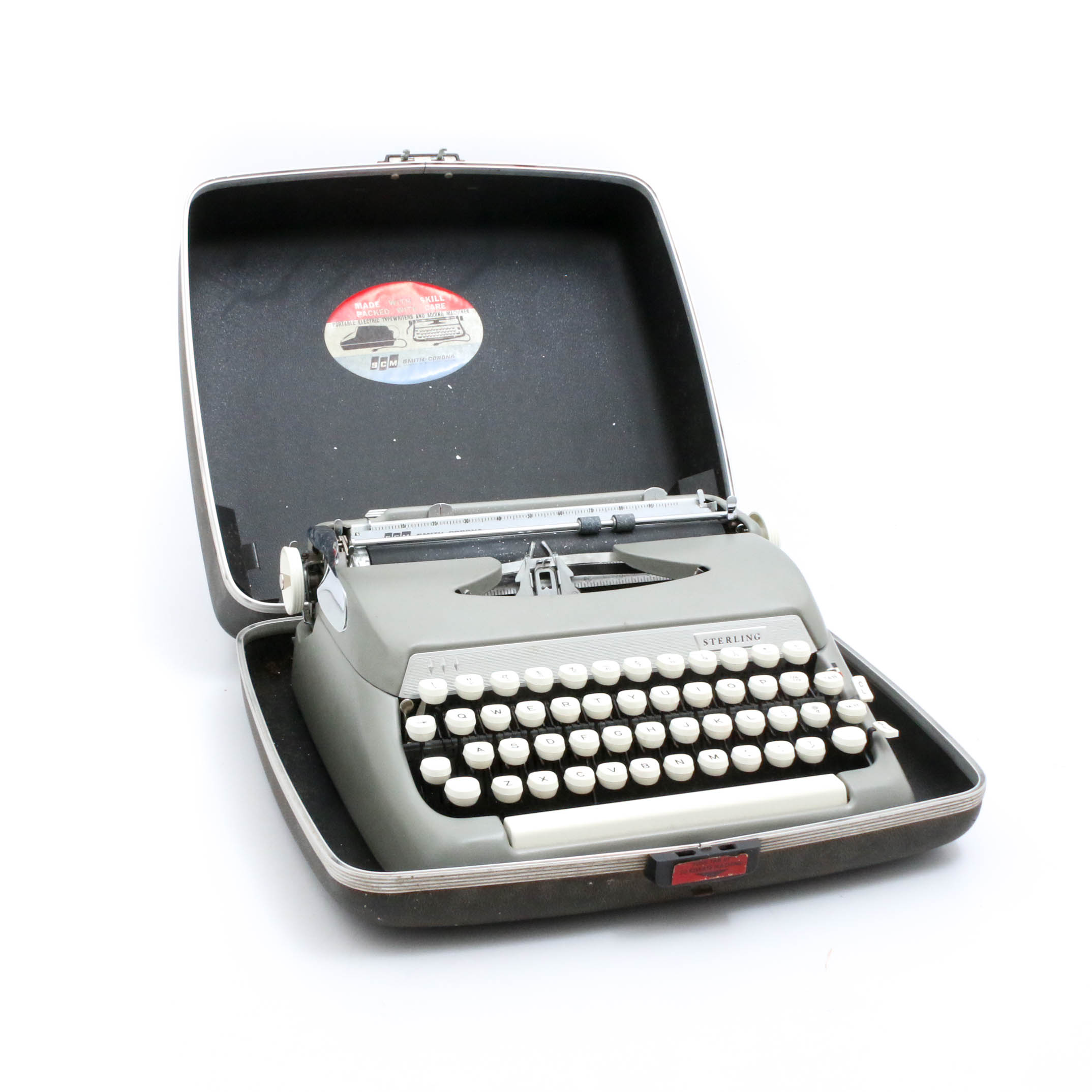 Smith Corona "Sterling" Model 5AX Portable Typewriter, circa 1964