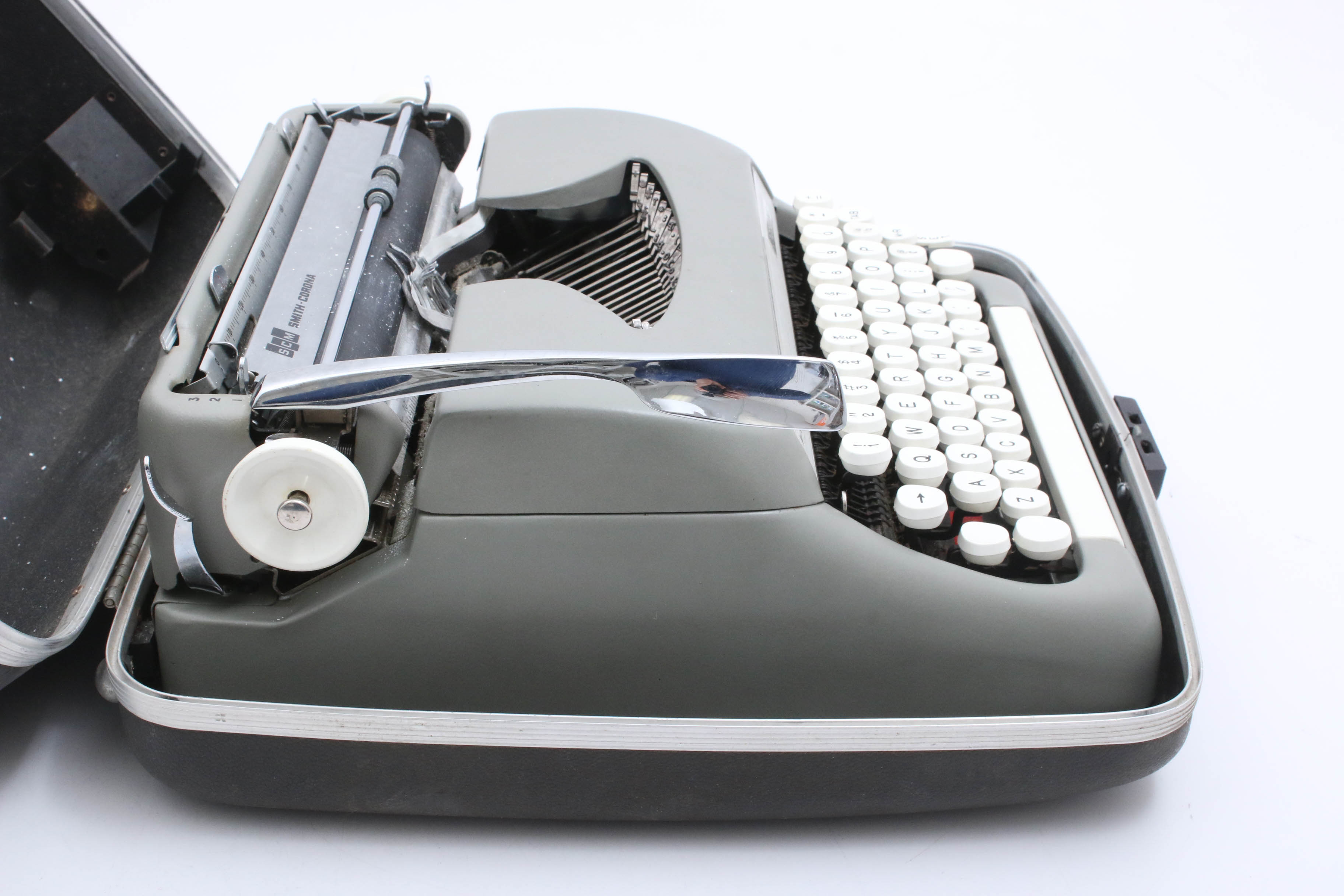 Smith Corona "Sterling" Model 5AX Portable Typewriter, circa 1964