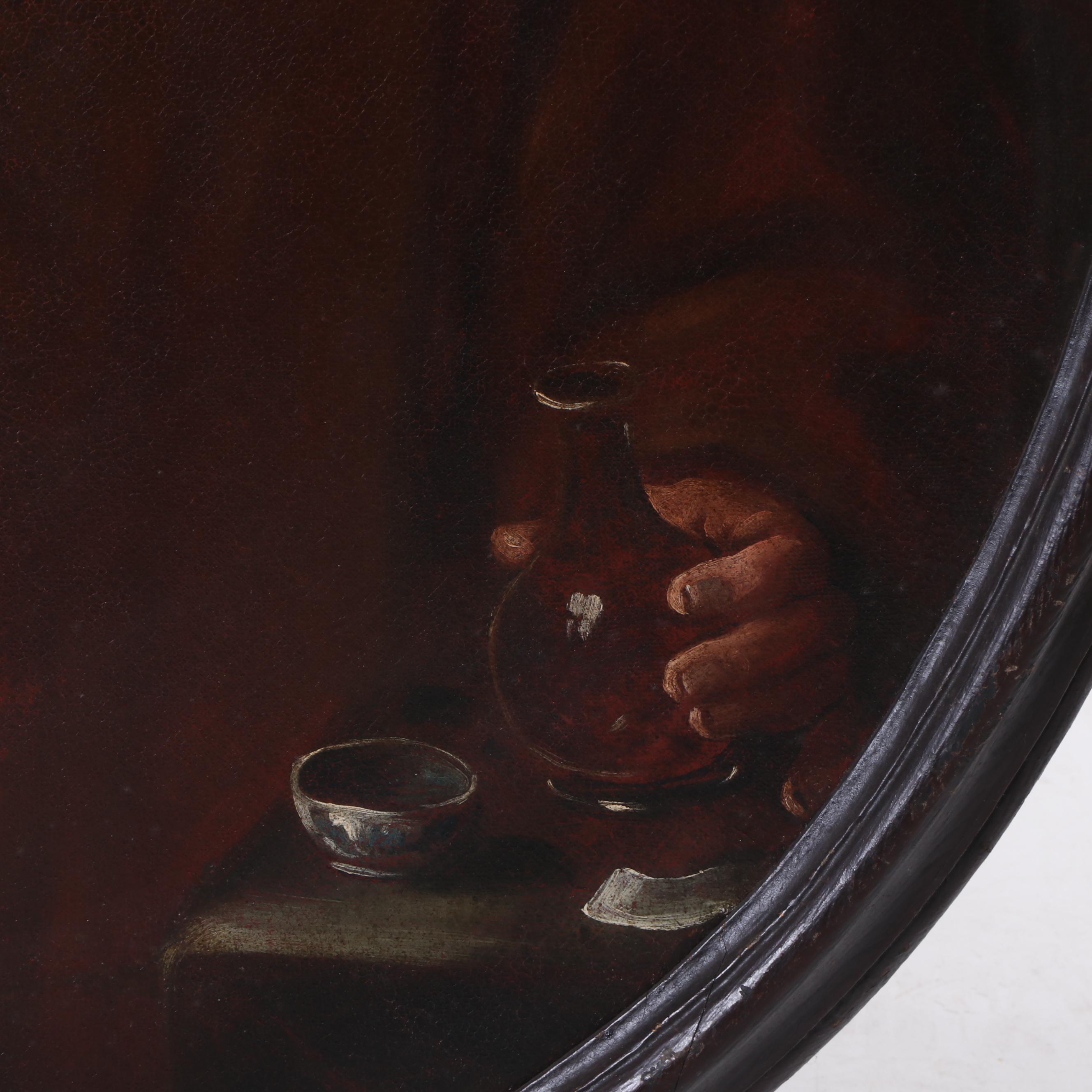 Oil Painting of 17th Century Franciscan Monk