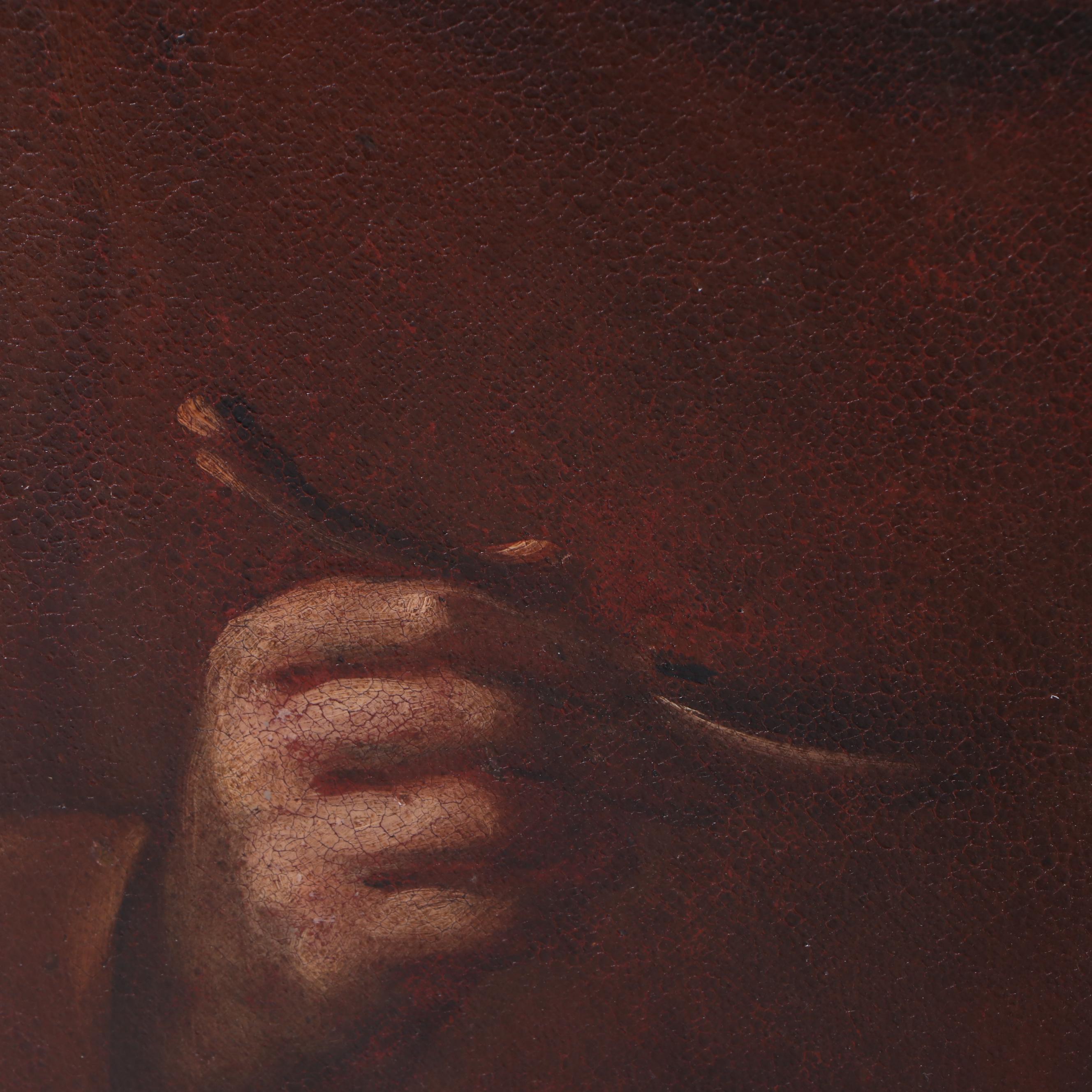 Oil Painting of 17th Century Franciscan Monk