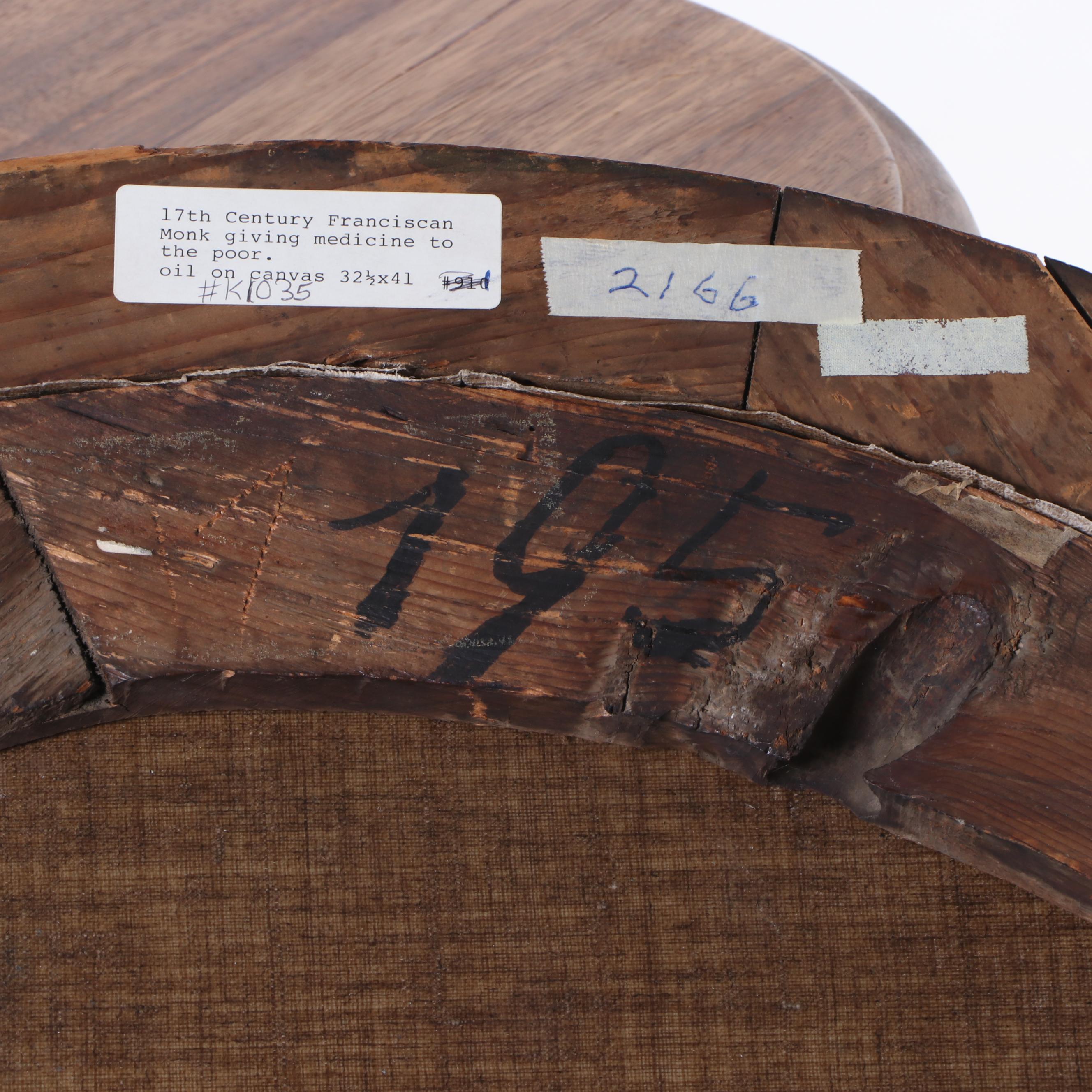 Oil Painting of 17th Century Franciscan Monk