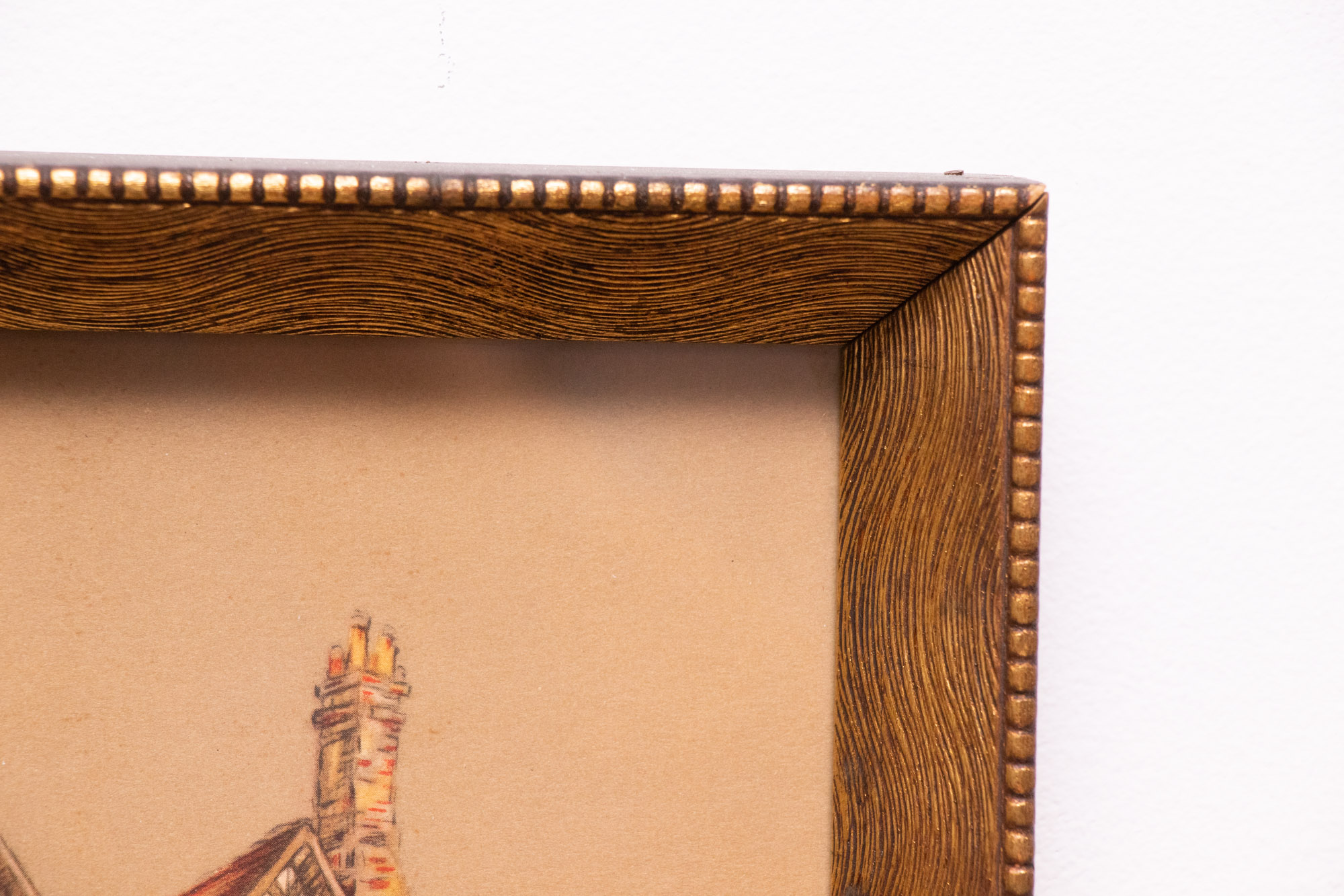 Clyde Gale Offset Lithograph "The Bell Inn Tewhisbury"