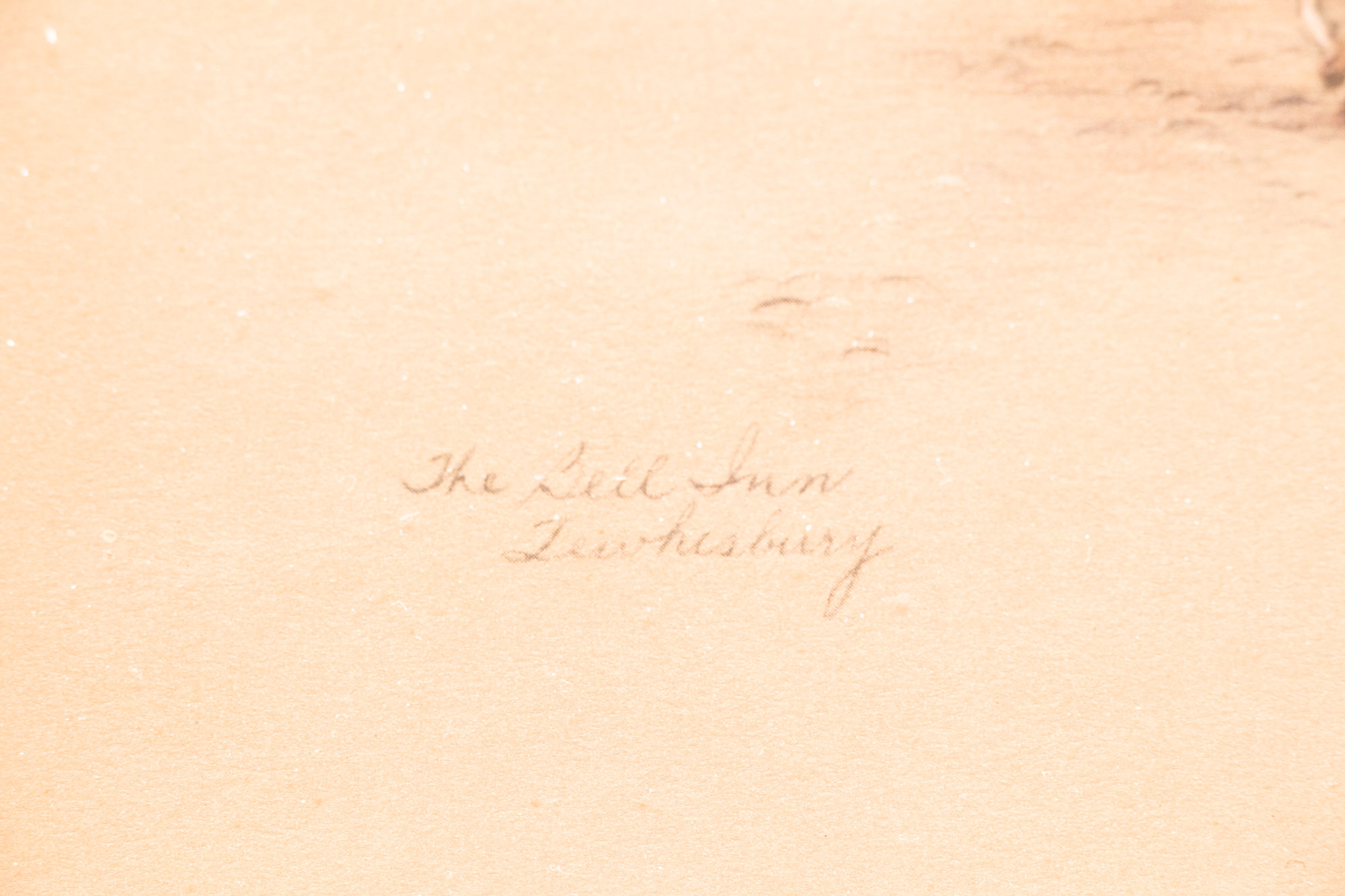 Clyde Gale Offset Lithograph "The Bell Inn Tewhisbury"