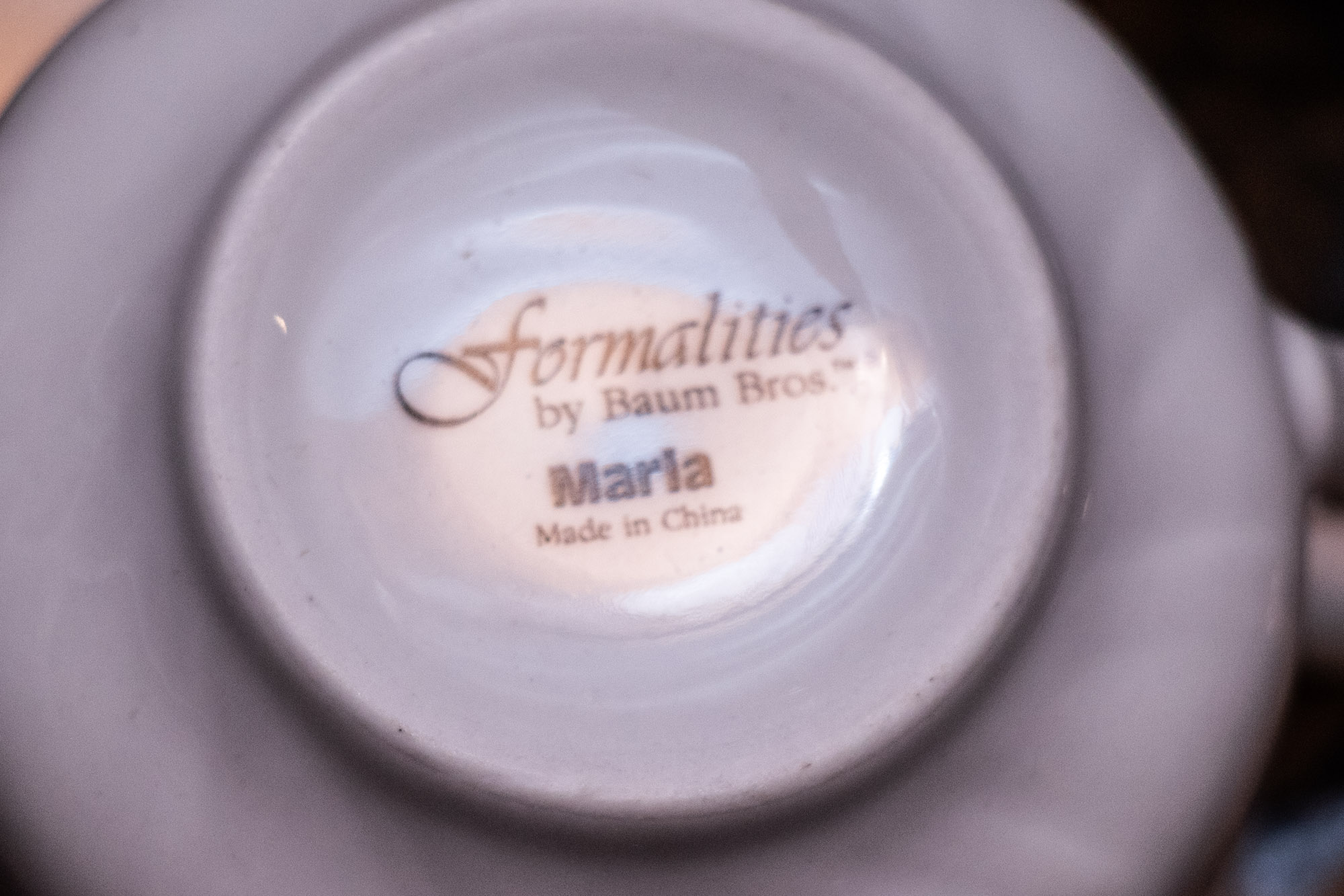 Formalities by Baum Bros. "Maria" China Dinnerware